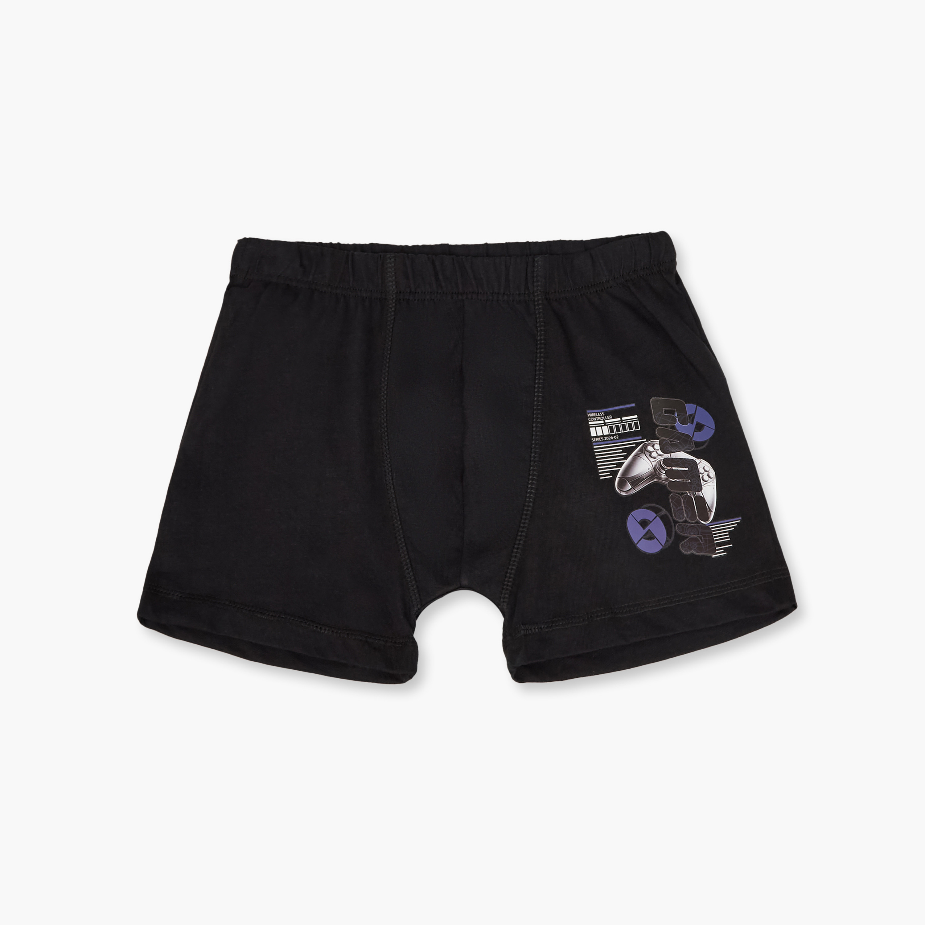 Pack of 6 Juniors Cotton Boxer with Gaming Print-boys-clothing-innerwear-boxersandbriefs-image-5