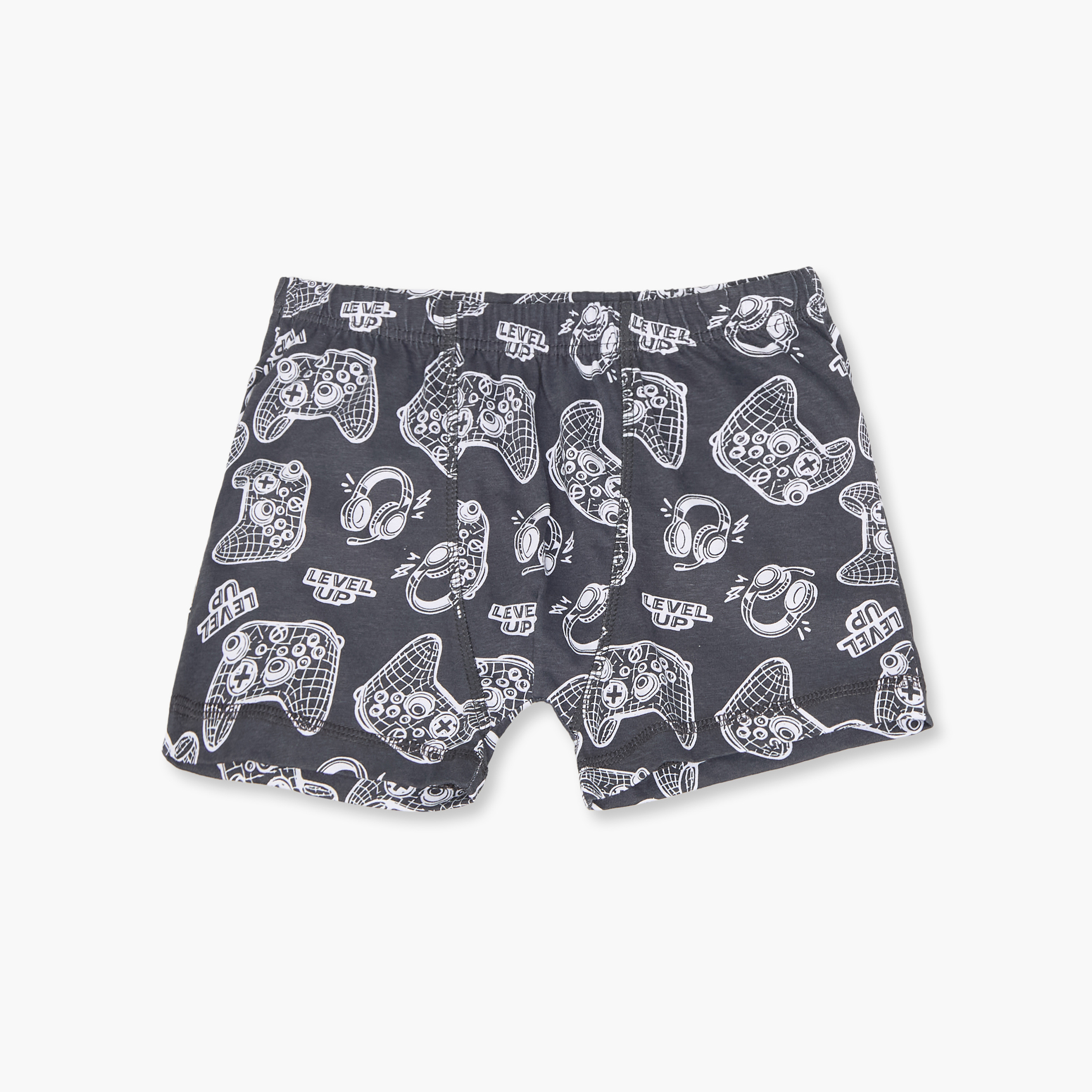 Pack of 6 Juniors Cotton Boxer with Gaming Print-boys-clothing-innerwear-boxersandbriefs-image-6