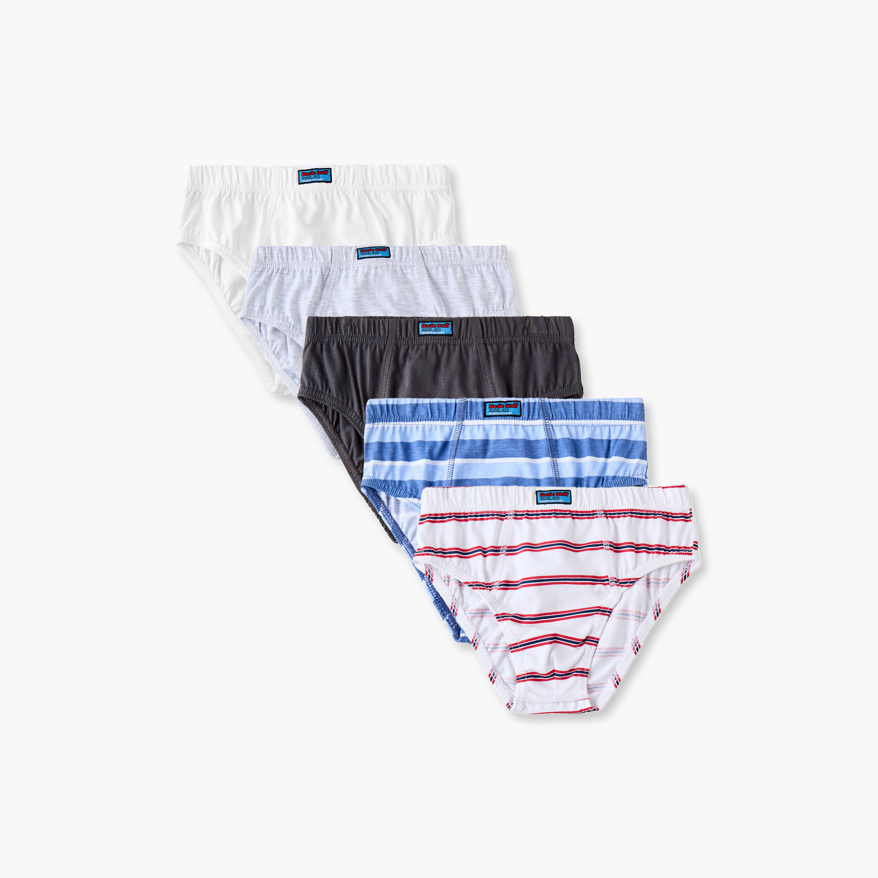 Pack of 5 Juniors Briefs with Assorted Design-boys-clothing-innerwear-boxersandbriefs-image-1
