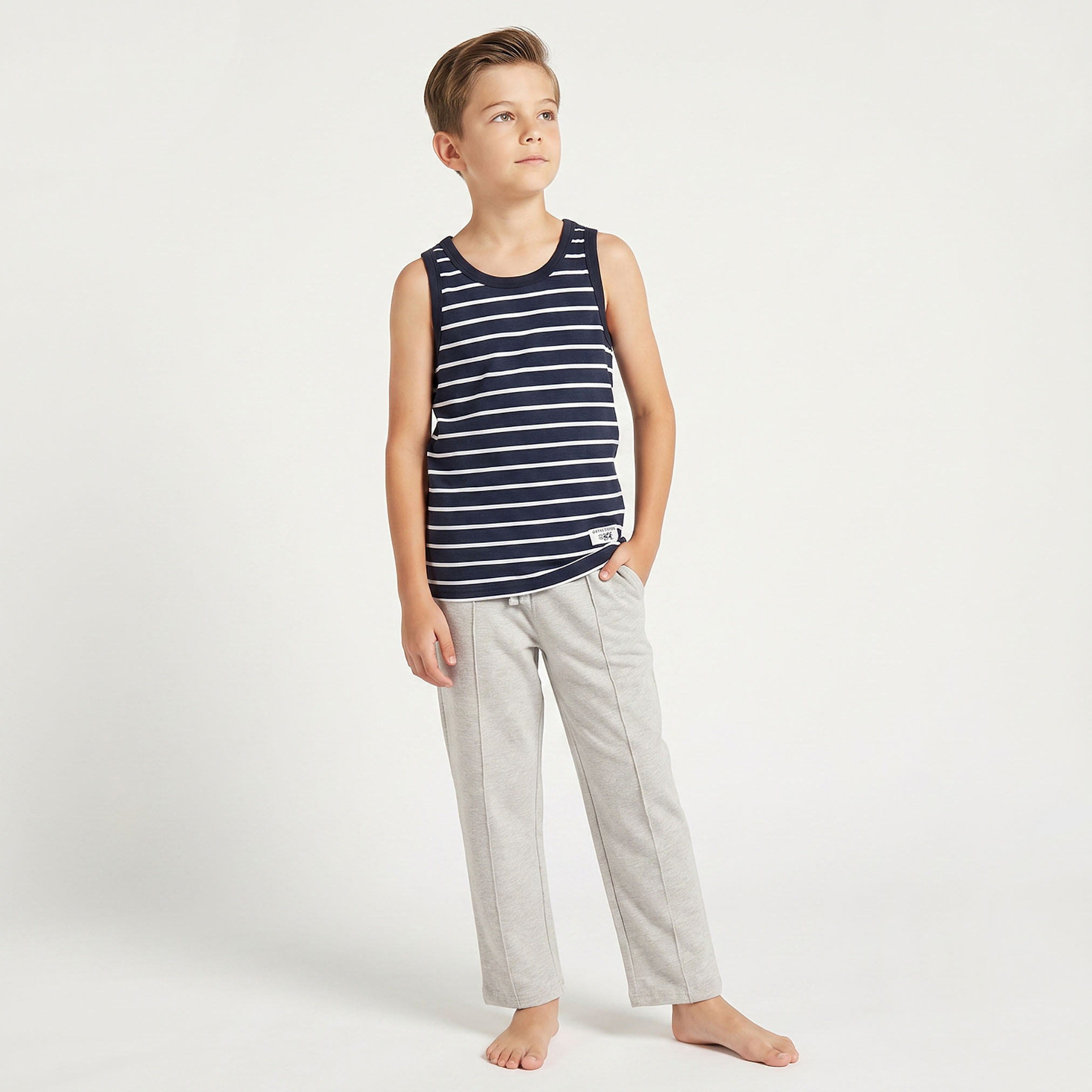 Pack of 3 Juniors Cotton Round Neck Vest with Assorted Print-boys-clothing-innerwear-vests-image-6
