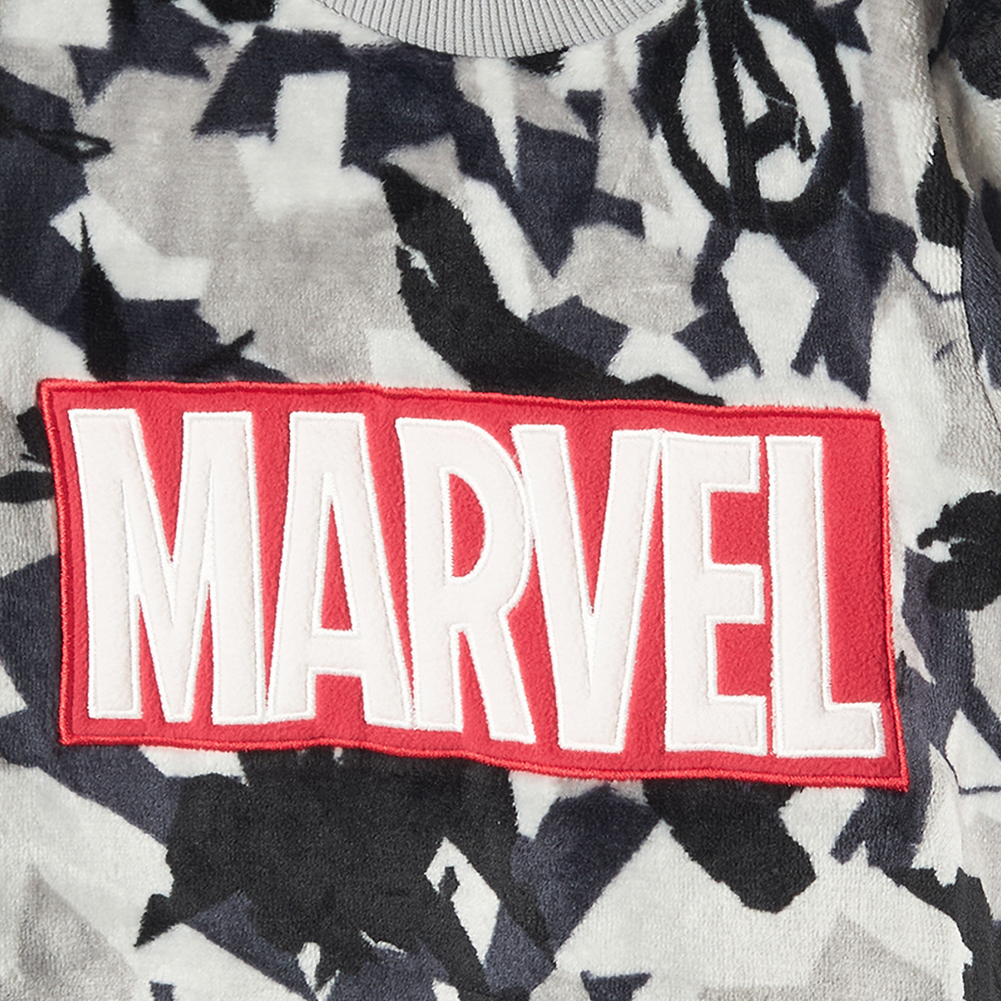 Crew Neck Long Sleeves Pyjama Set with Avengers Print-boys-clothing-nightwear-image-5