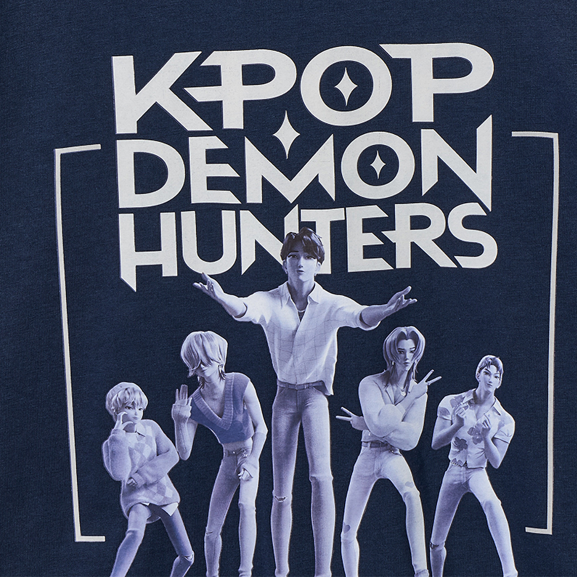 Netflix Crew Neck Long Sleeves Pyjama Set with KPop Demon Hunters Print-boys-clothing-nightwear-image-5