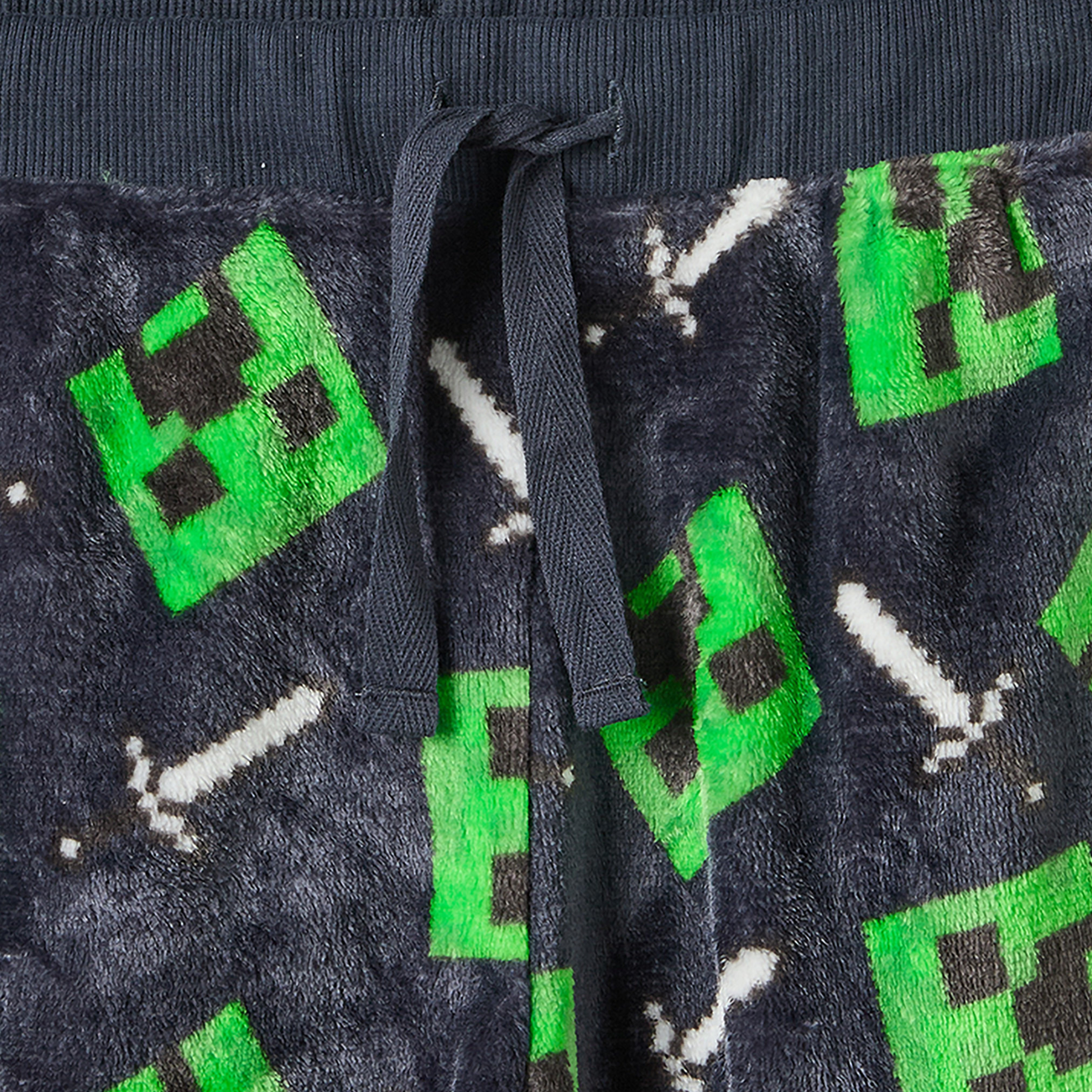Minecraft Hooded Long Sleeves Pyjama Set with Gaming Print-boys-clothing-nightwear-image-8