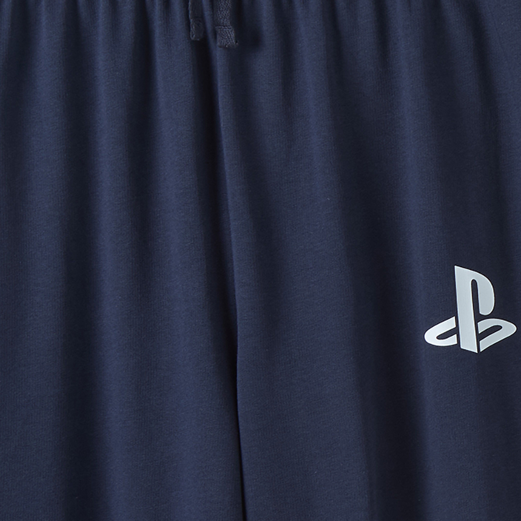 PlayStation Cotton Crew Neck Long Sleeves Pyjama Set with Gamer Print-boys-clothing-nightwear-image-8