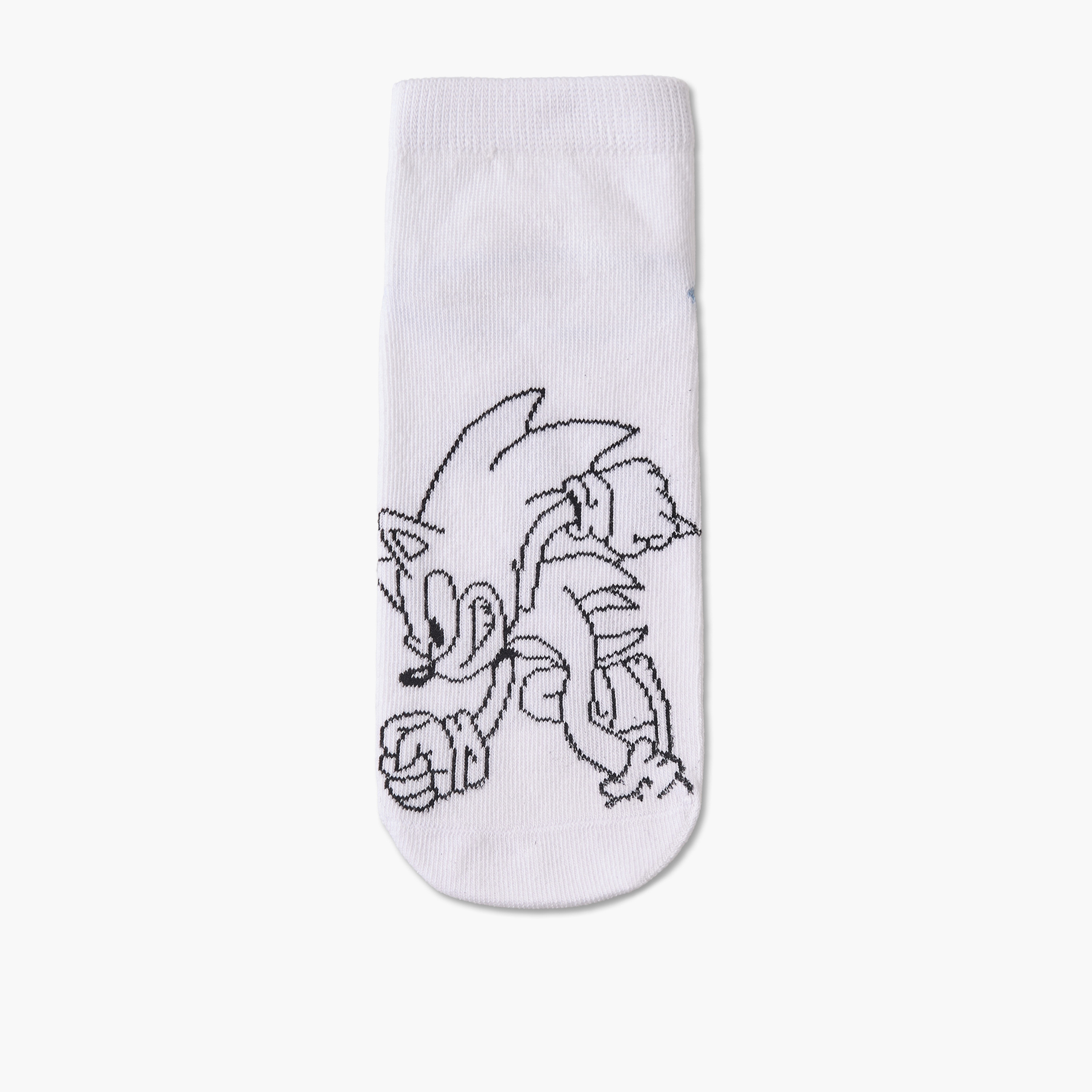 Pack of 3 Boys Socks with Sonic the Hedgehog Print-boys-accessories-socks-image-2