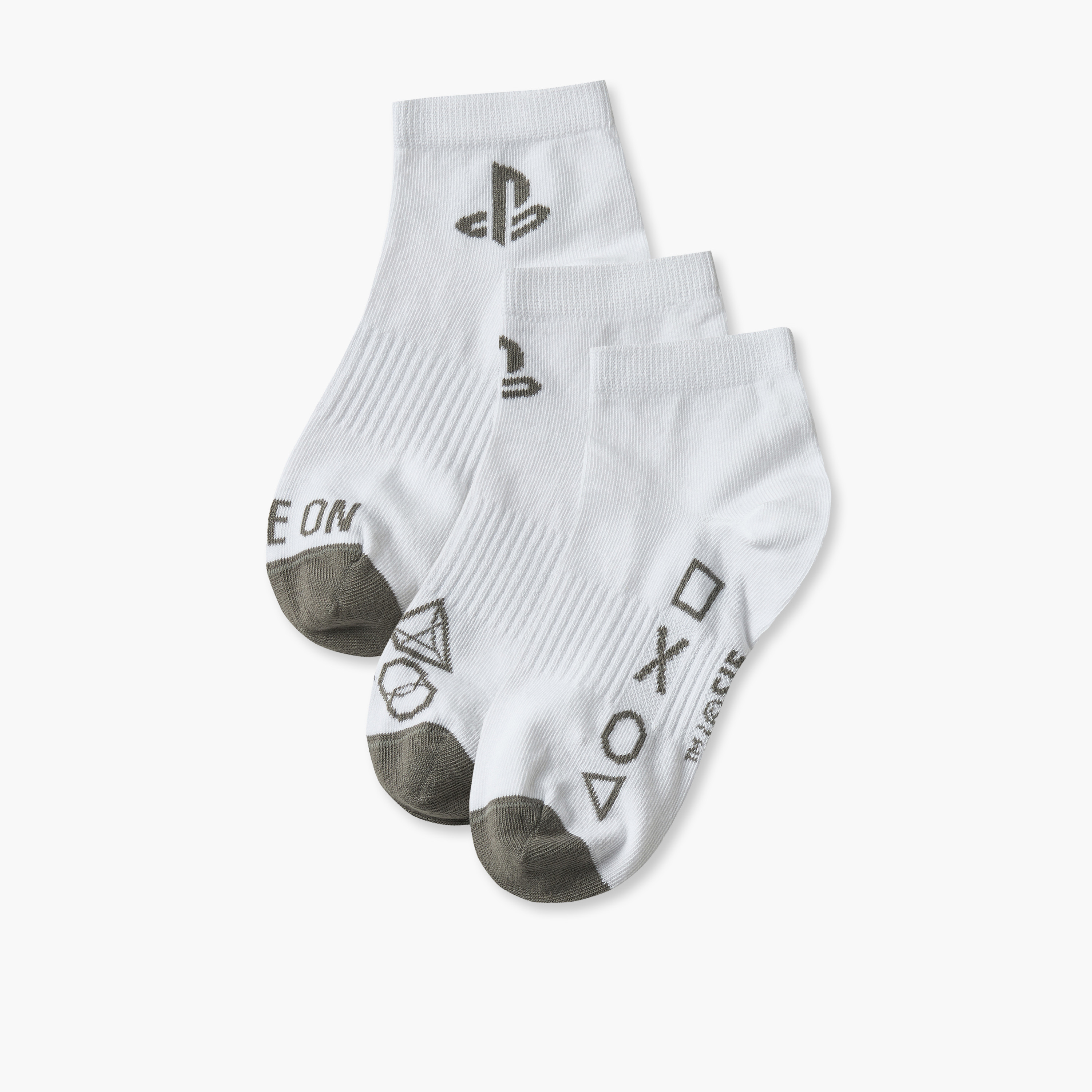 جوارب بطبعات بلايستيشن من 3 أزواج للأولاد من جونيورز-boys-accessories-socks-image-1