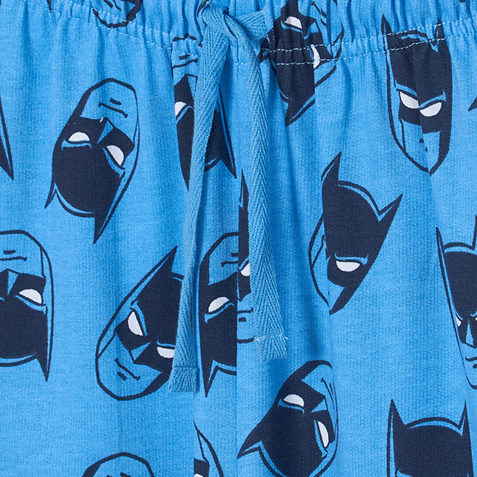 طقم بيجاما قطني بياقة مستديرة وأكمام طويلة بطبعة باتمان-boys-clothing-nightwear-image-5
