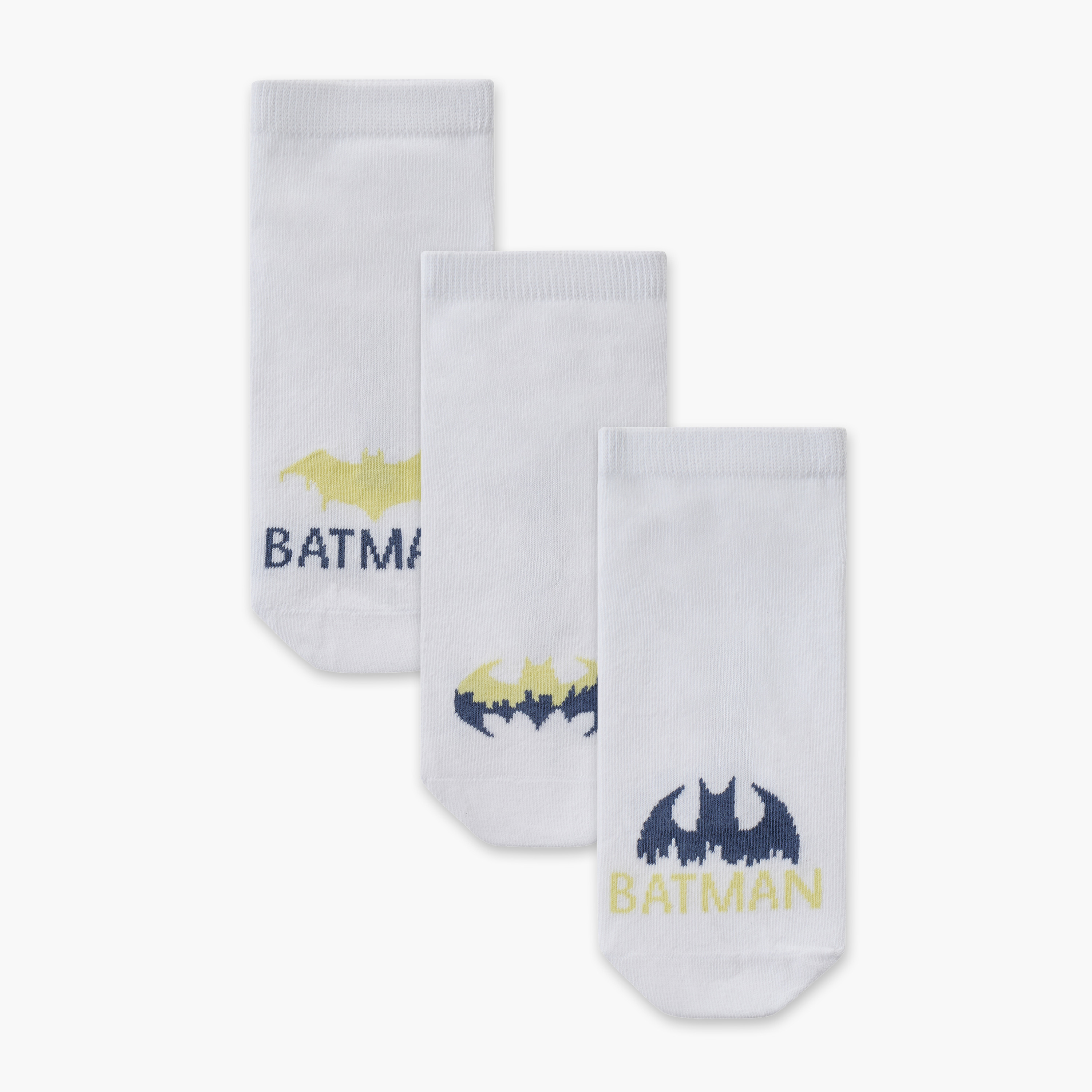 Pack of 3 Boys Socks with Batman Print-boys-accessories-socks-image-1