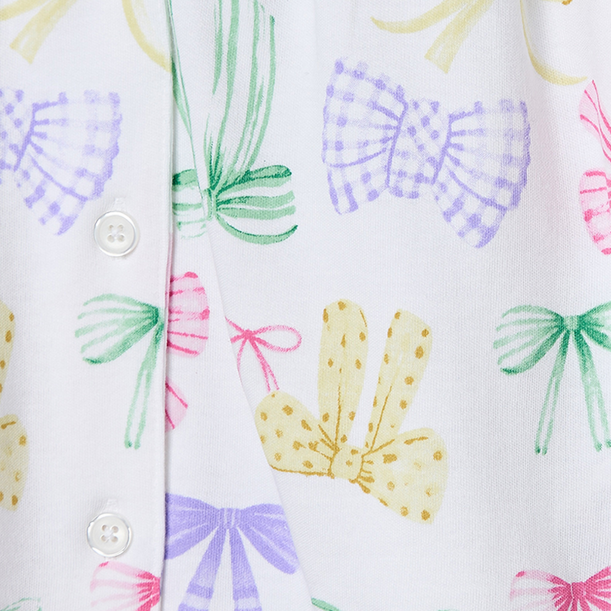 طقم بيجاما قطن بياقة بيتر بان وأكمام طويلة وطبعات فيونكة من جونيورز-girls-clothing-nightwear-image-7
