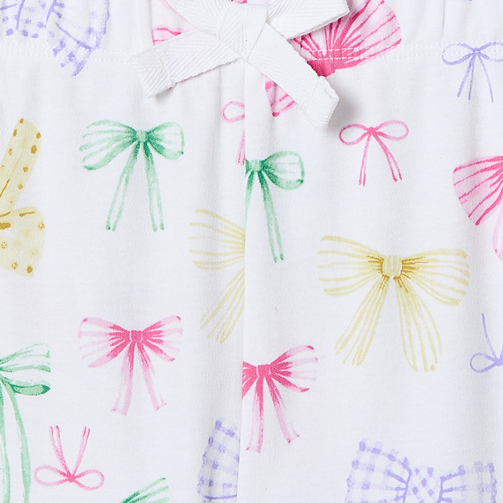 طقم بيجاما قطن بياقة بيتر بان وأكمام طويلة وطبعات فيونكة من جونيورز-girls-clothing-nightwear-image-8