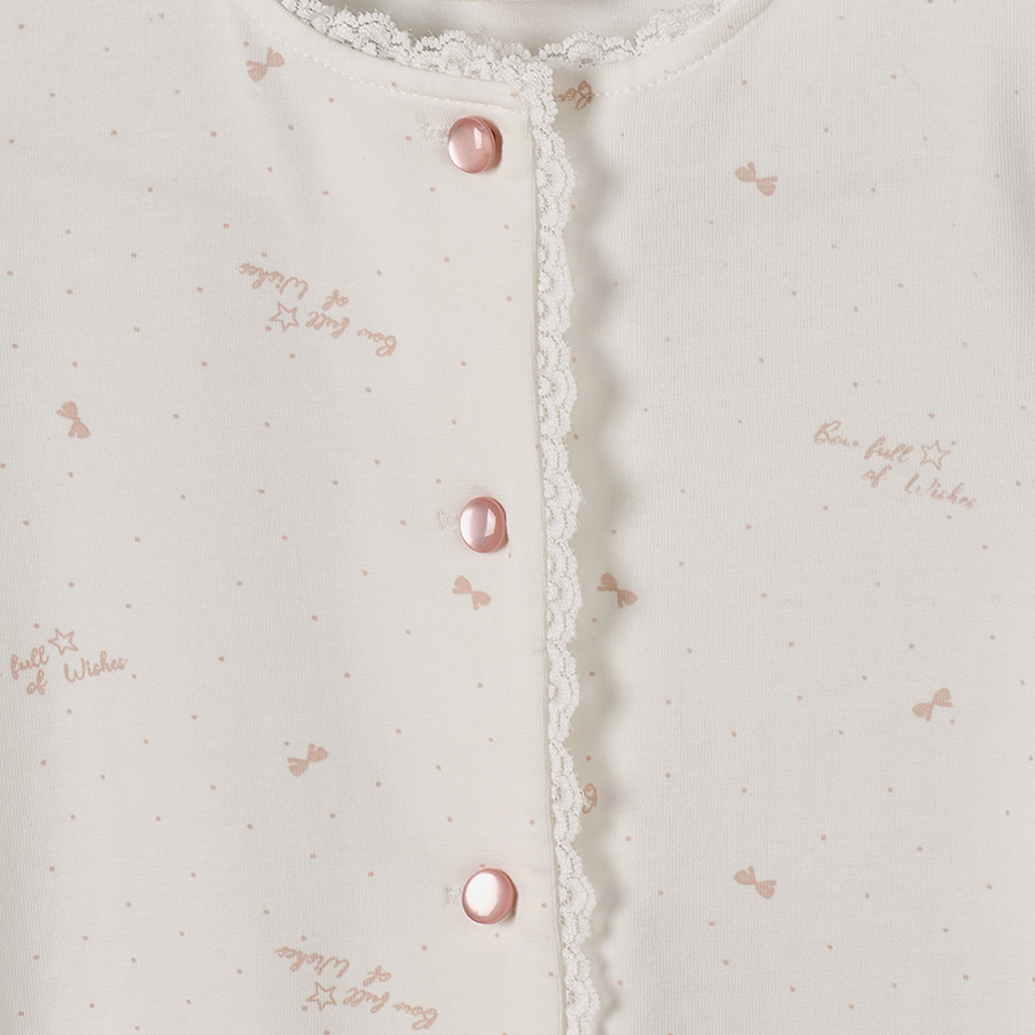 طقم بيجاما برقبة مستديرة وأكمام طويلة وطبعات شعار من جونيورز-girls-clothing-nightwear-image-5