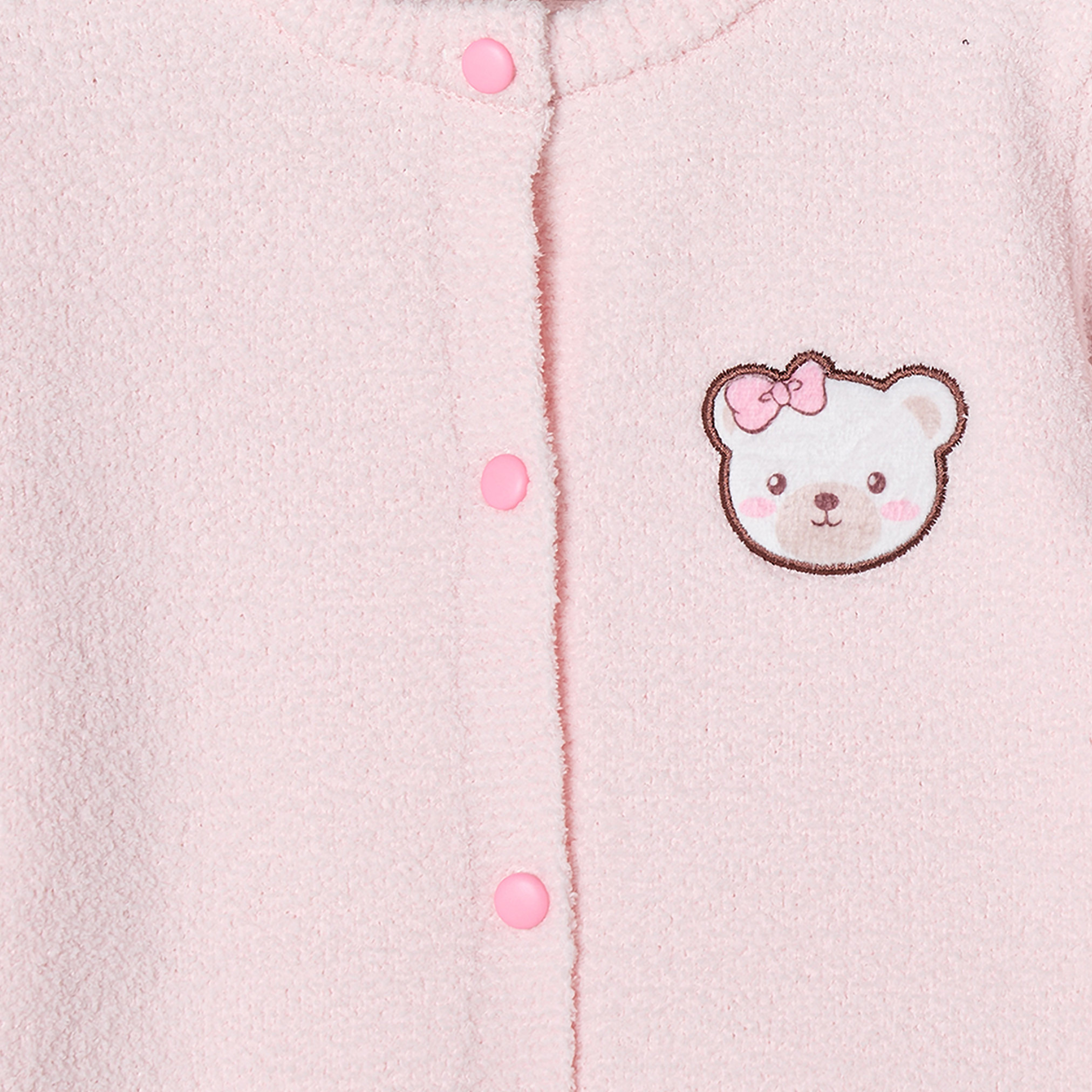 Juniors Crew Neck Long Sleeves Pyjama Set with Hello Kitty Embroidery-girls-clothing-nightwear-image-5