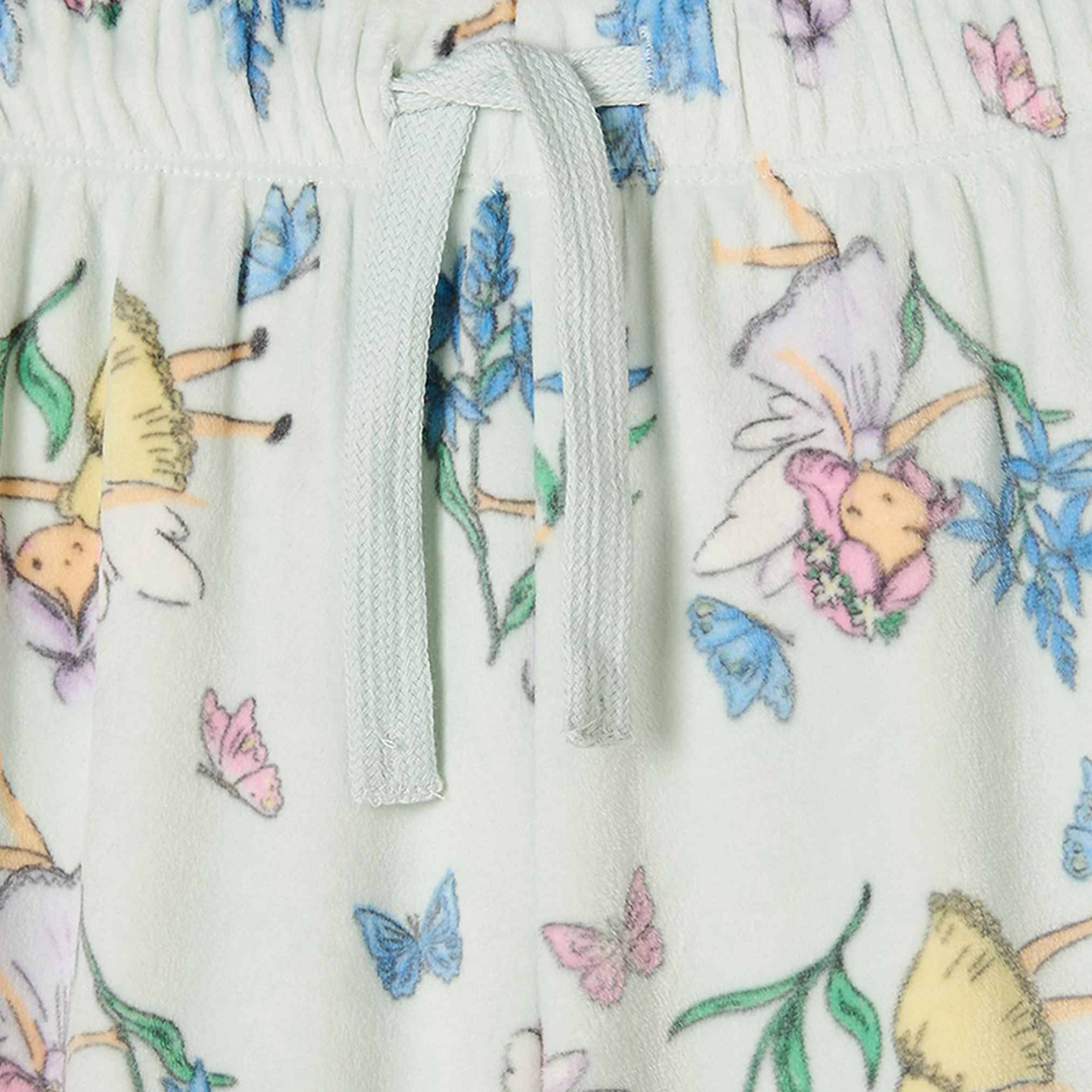 طقم بيجاما قطن بياقة ضيقة وأكمام طويلة بطبعات جنيات من جونيورز-girls-clothing-nightwear-image-6