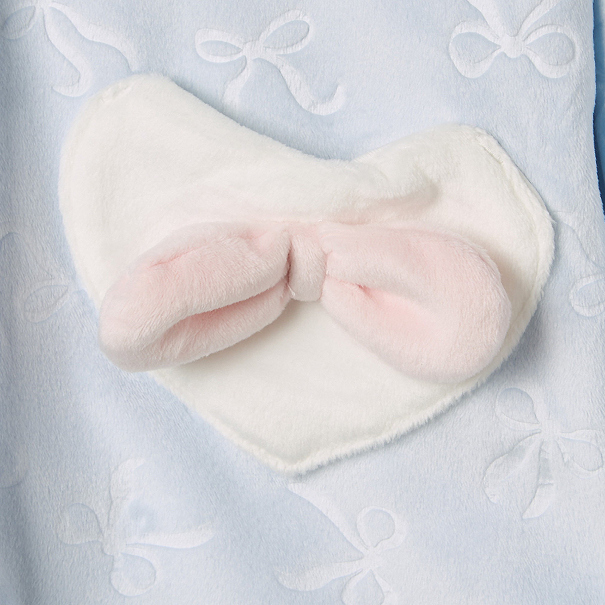 Juniors Cotton Collared Long Sleeves Pyjama Set with Embossed Bow-girls-clothing-nightwear-image-6