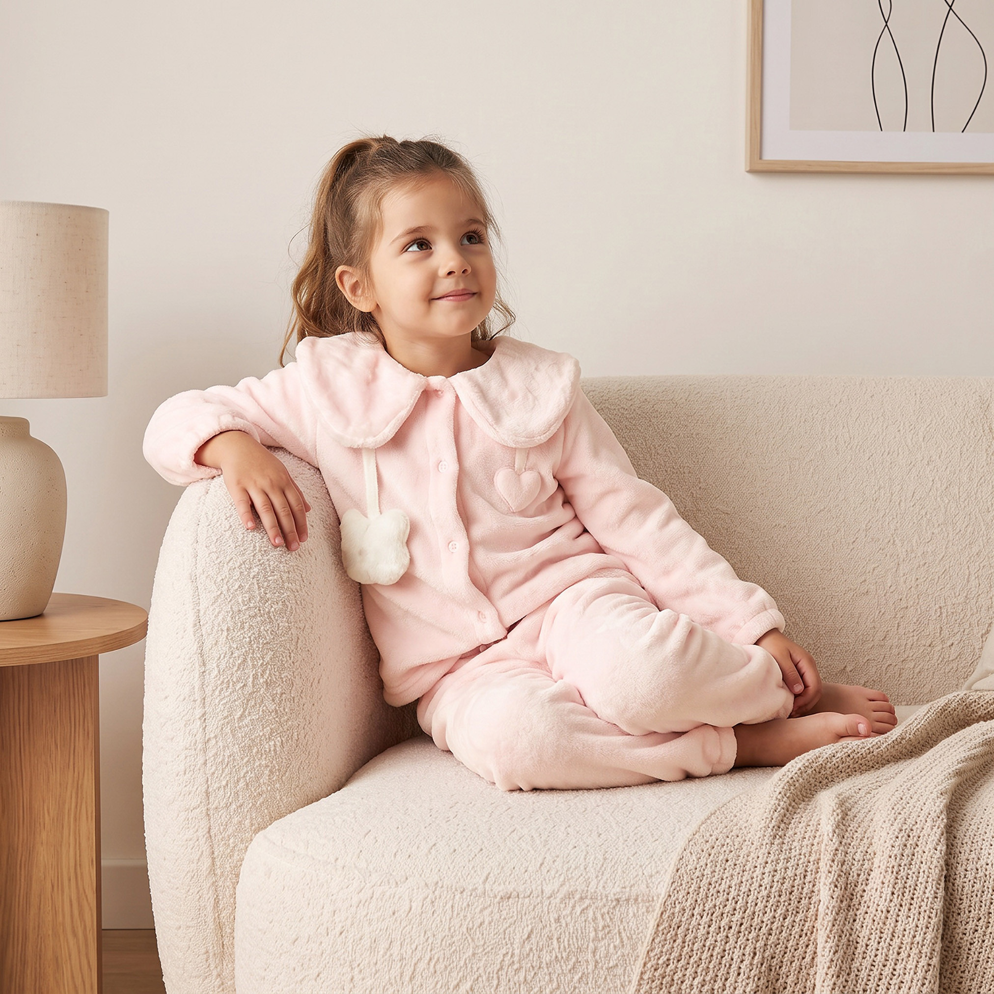 طقم بيجاما بياقة وأكمام طويلة وزخارف من جونيورز-girls-clothing-nightwear-image-7