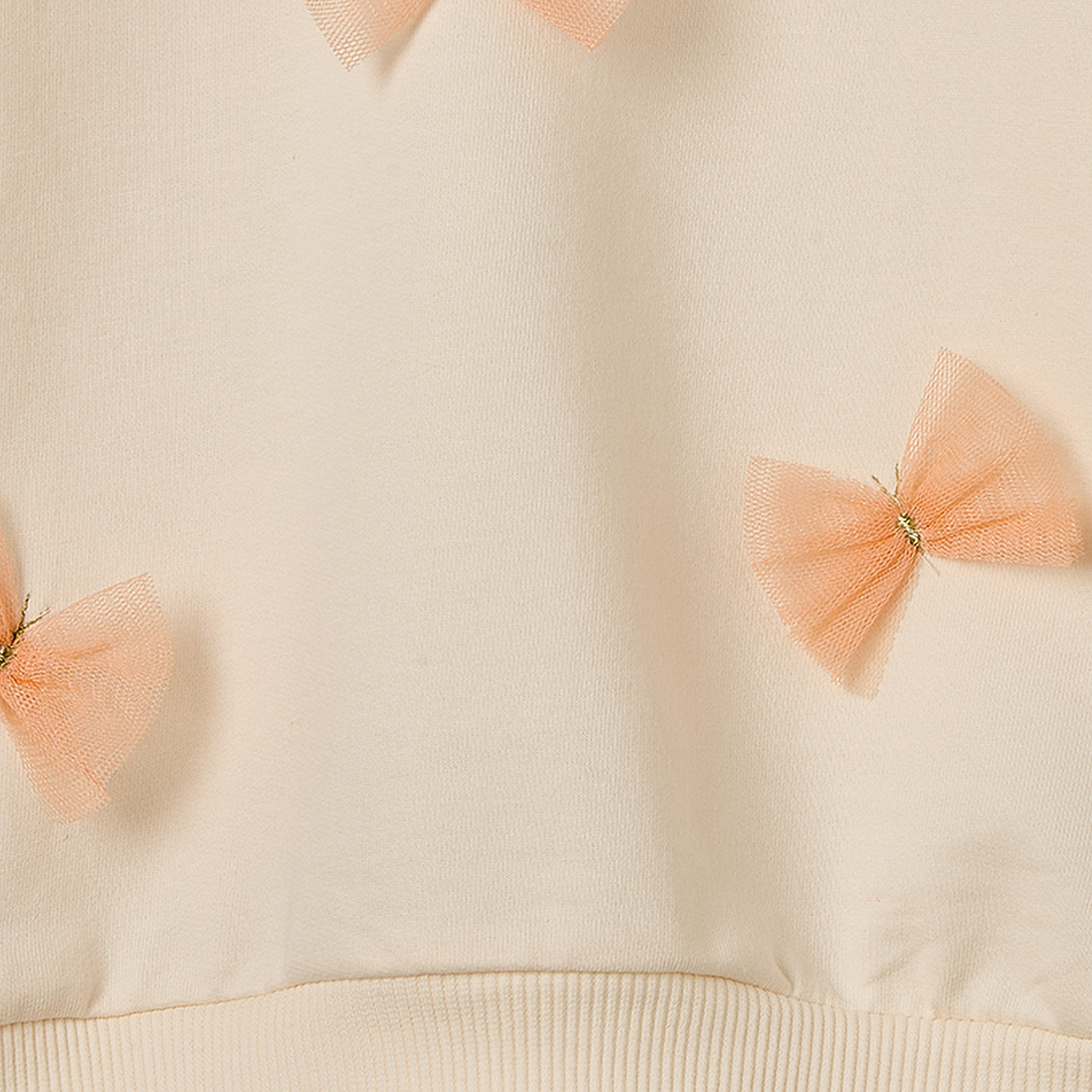 طقم بيجاما قطن بياقة ضيقة وأكمام طويلة وزخارف فيونكة من جونيورز-girls-clothing-nightwear-image-6