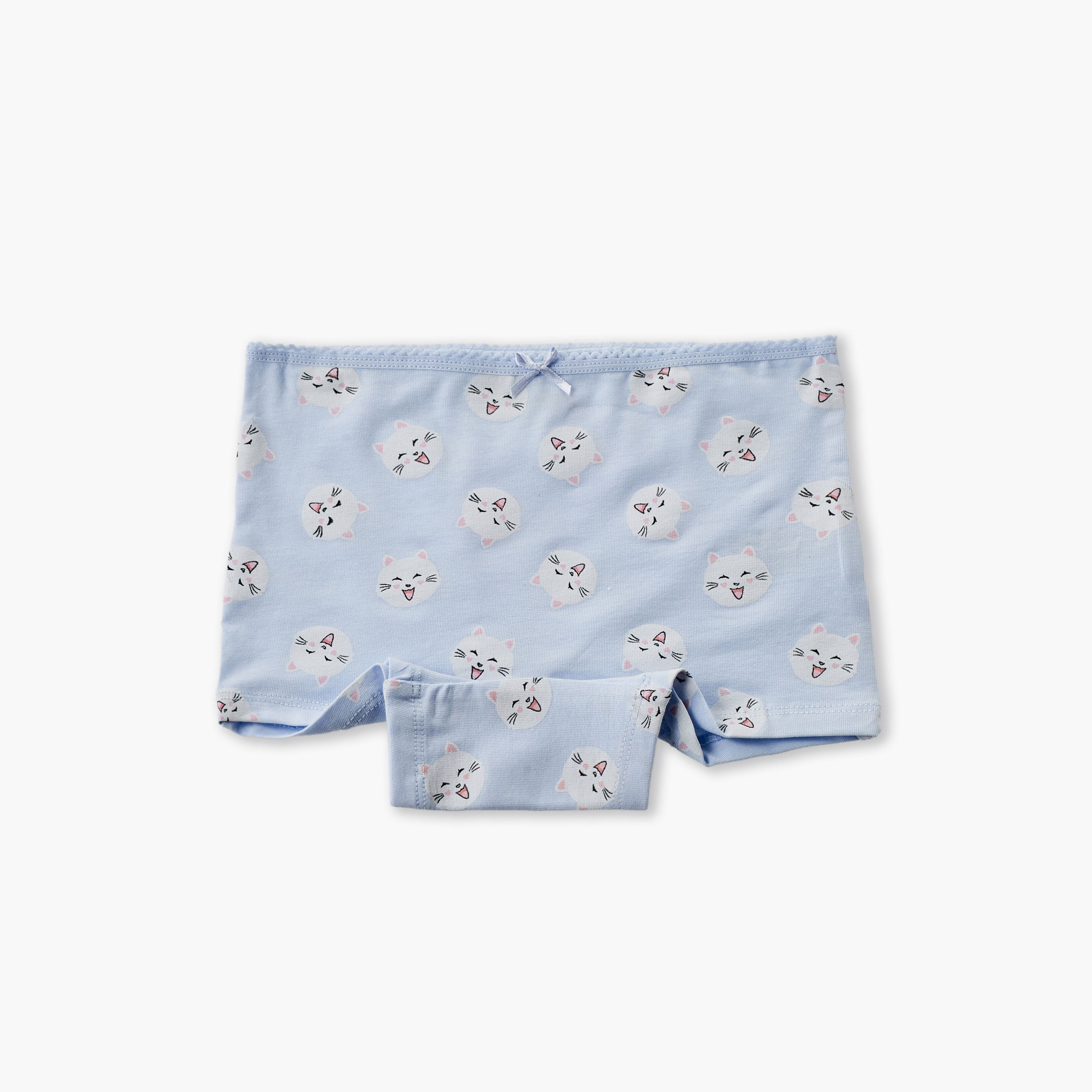 Pack of 5 Juniors Boxer Briefs with Cat Print-girls-clothing-innerwear-panties-image-2