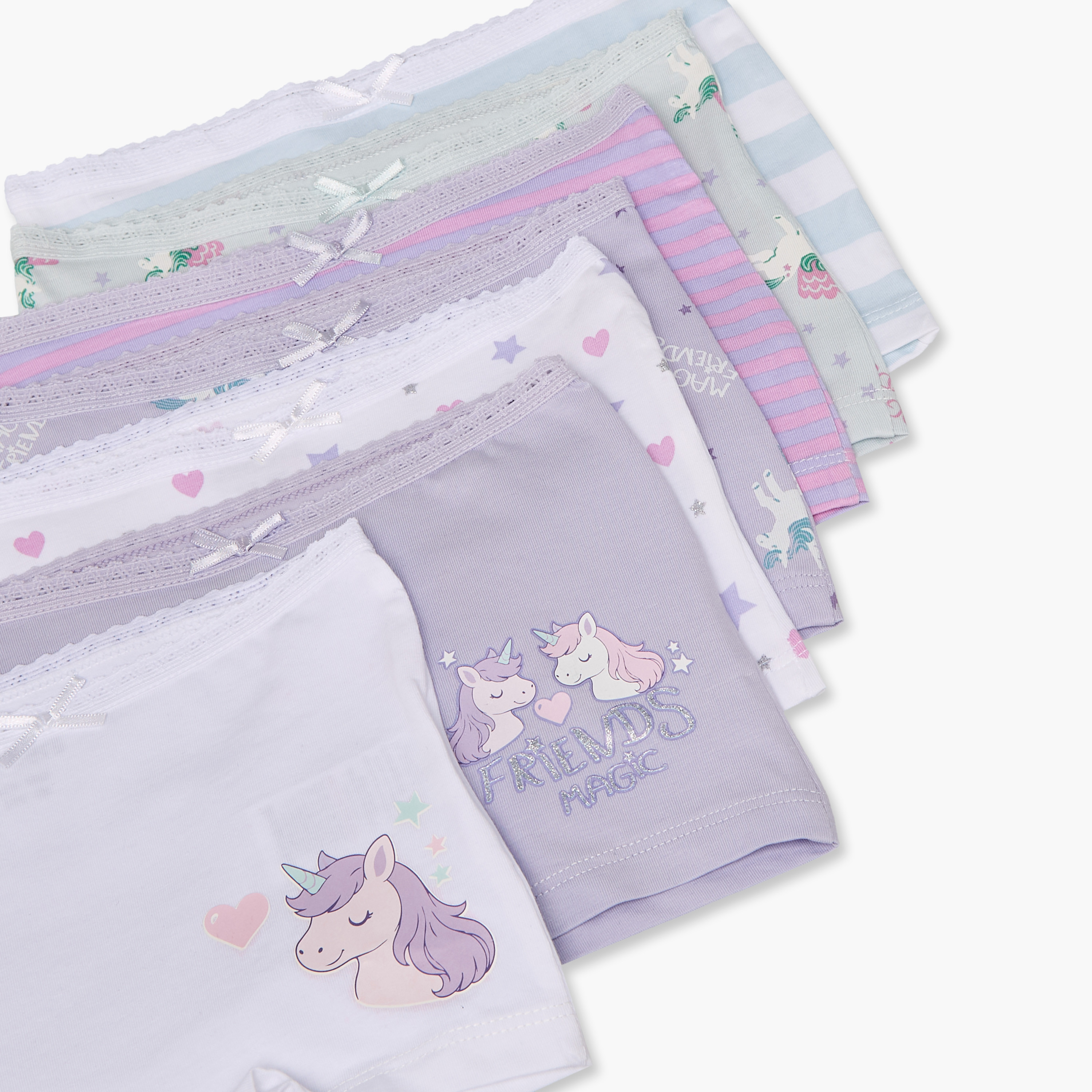 طقم سراويل داخلية بخصر مطاطي من جونيورز - 7 قطع-girls-clothing-innerwear-panties-image-9