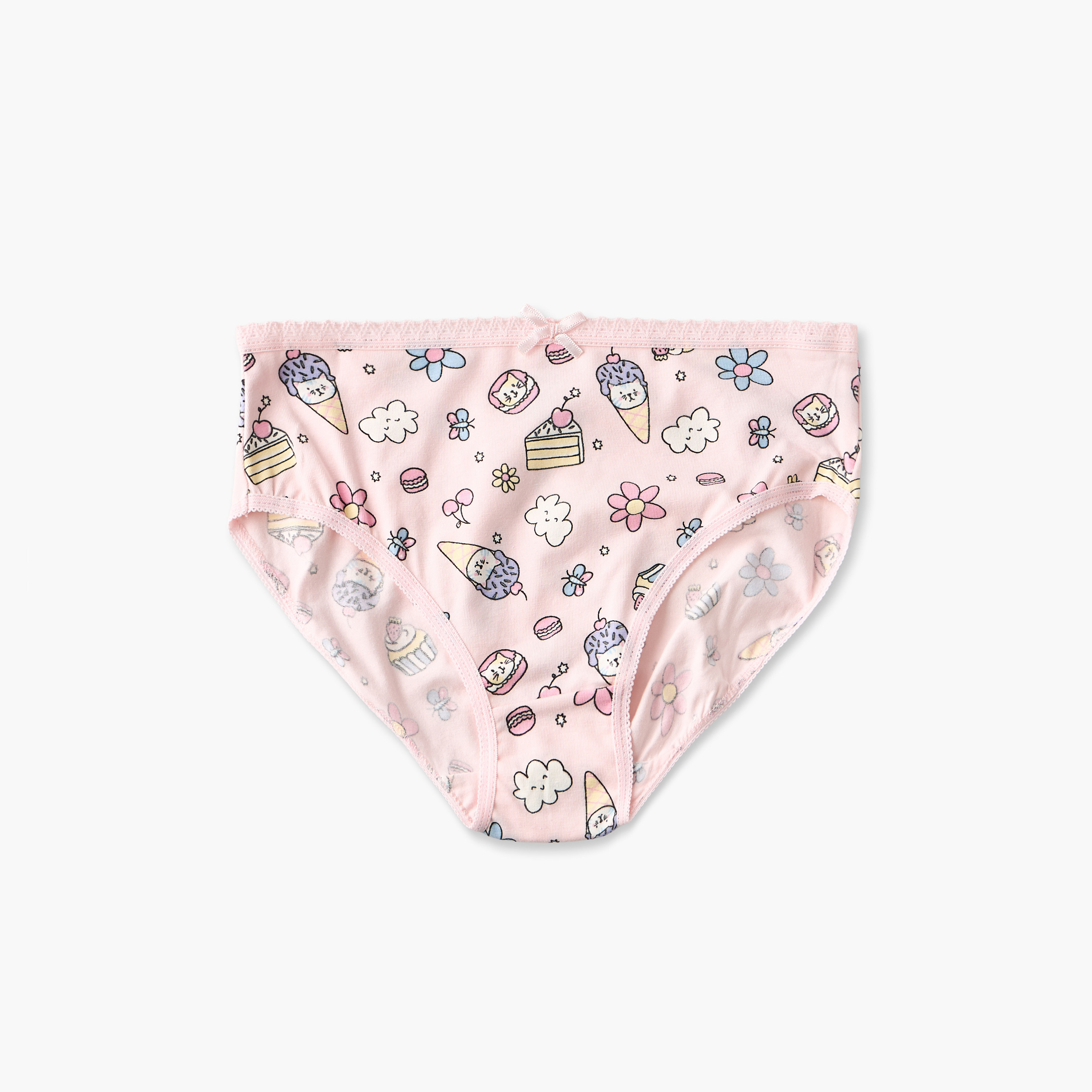 Pack of 5 Juniors Cotton Briefs with Assorted Prints-girls-clothing-innerwear-panties-image-3