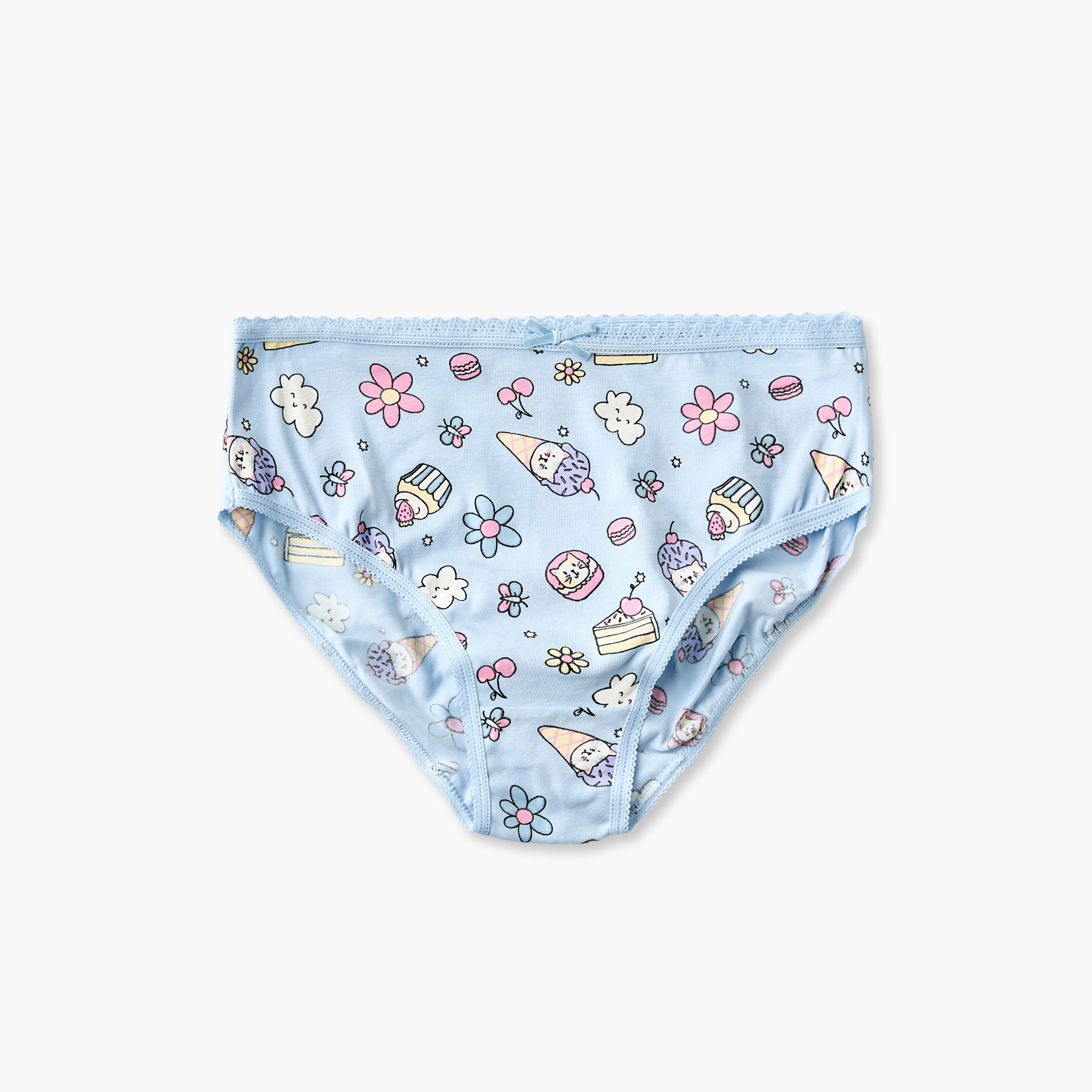 Pack of 5 Juniors Cotton Briefs with Assorted Prints-girls-clothing-innerwear-panties-image-5