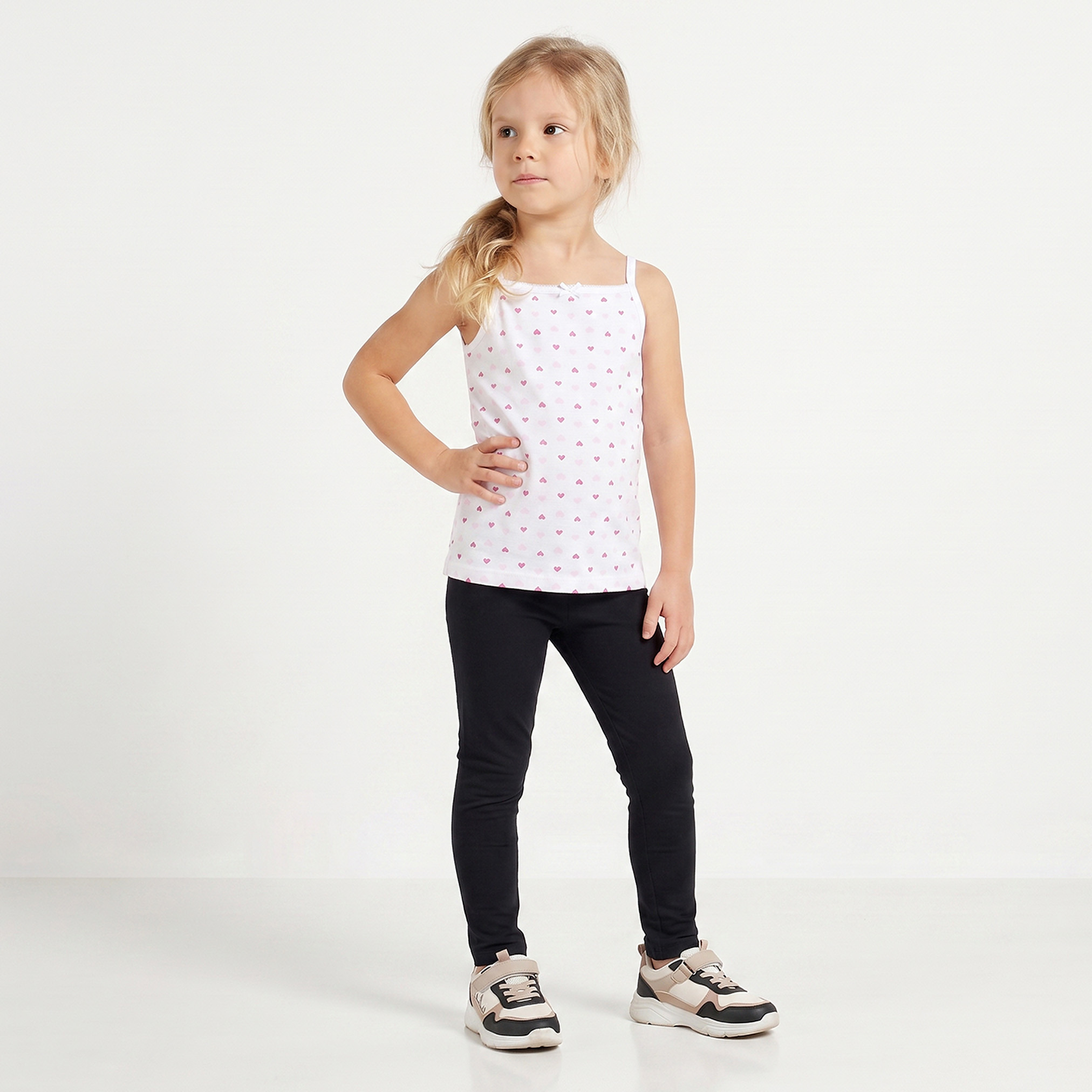 Pack of 3 Juniors Cotton Square Neck Vest with Heart Print-girls-clothing-innerwear-vests-image-10