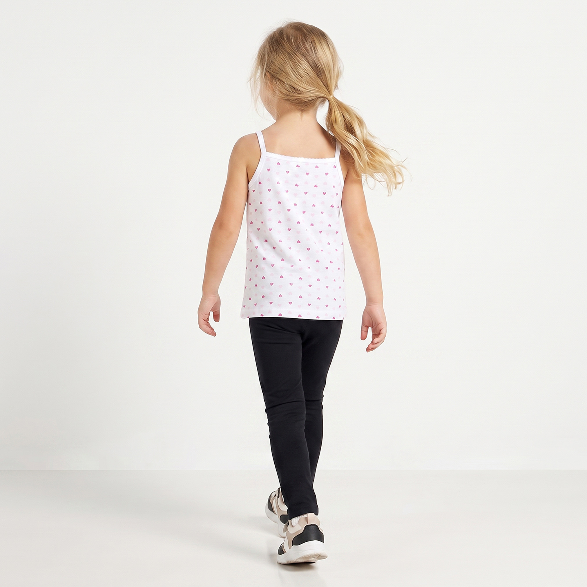 Pack of 3 Juniors Cotton Square Neck Vest with Heart Print-girls-clothing-innerwear-vests-image-6