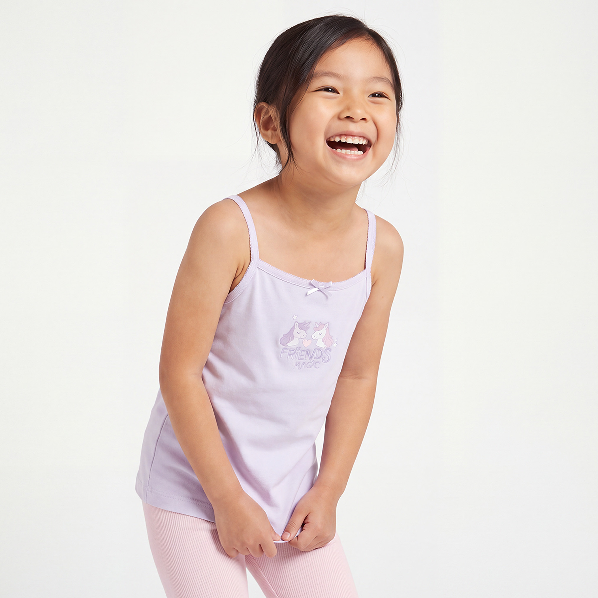 Pack of 6 Juniors Cotton Square Neck Vests with Assorted Prints-girls-clothing-innerwear-vests-image-2