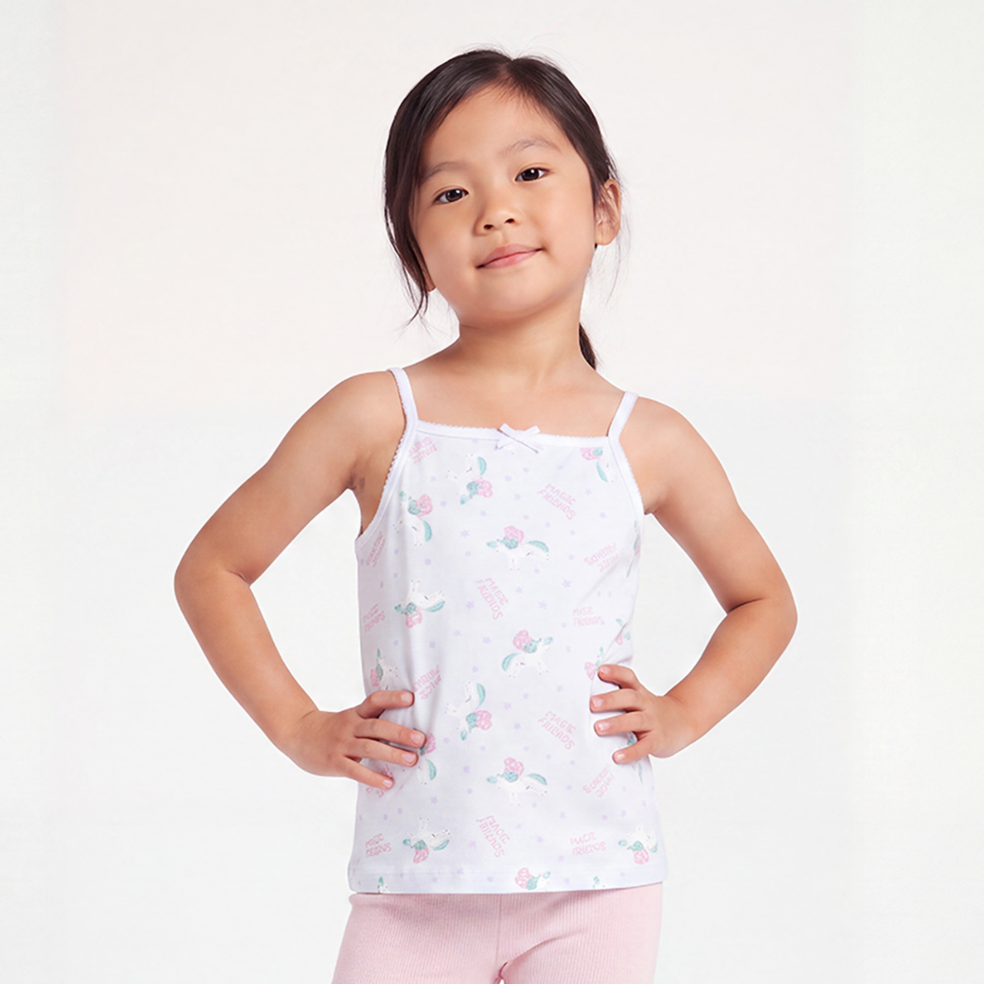 Pack of 6 Juniors Cotton Square Neck Vests with Assorted Prints-girls-clothing-innerwear-vests-image-5