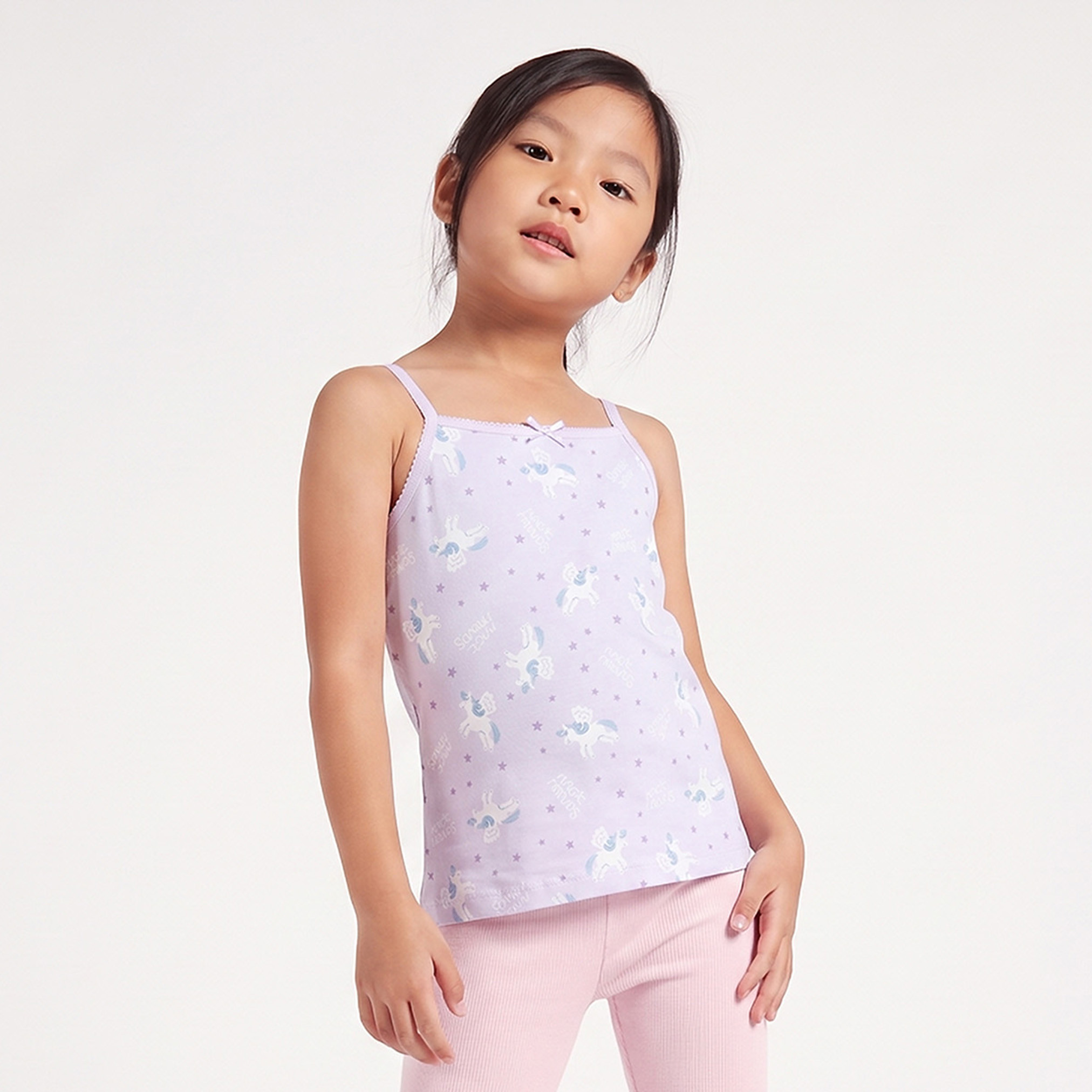Pack of 6 Juniors Cotton Square Neck Vests with Assorted Prints-girls-clothing-innerwear-vests-image-7