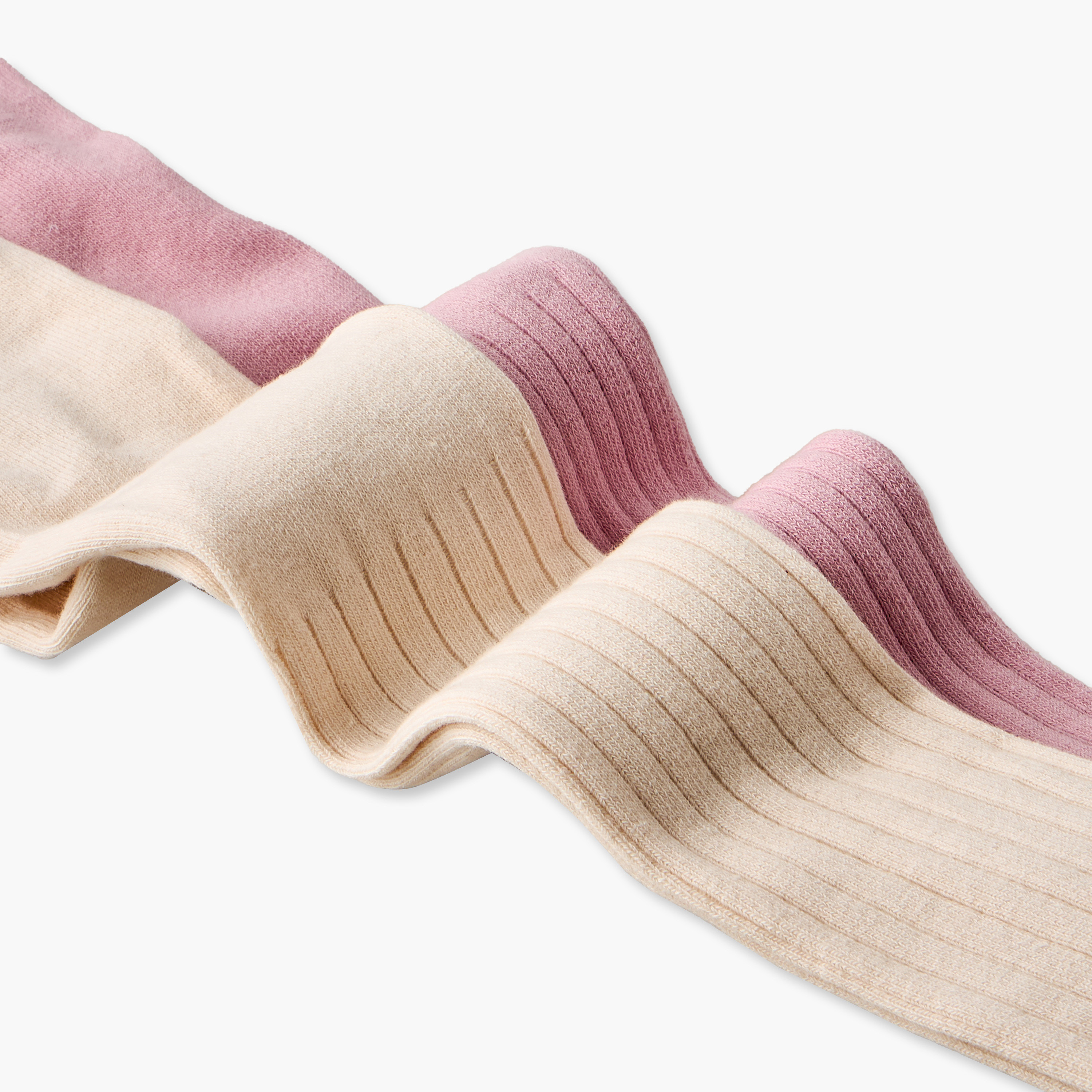 Pack of 2 Juniors Girls Tights with Ribbed Design-girls-accessories-socks-image-4