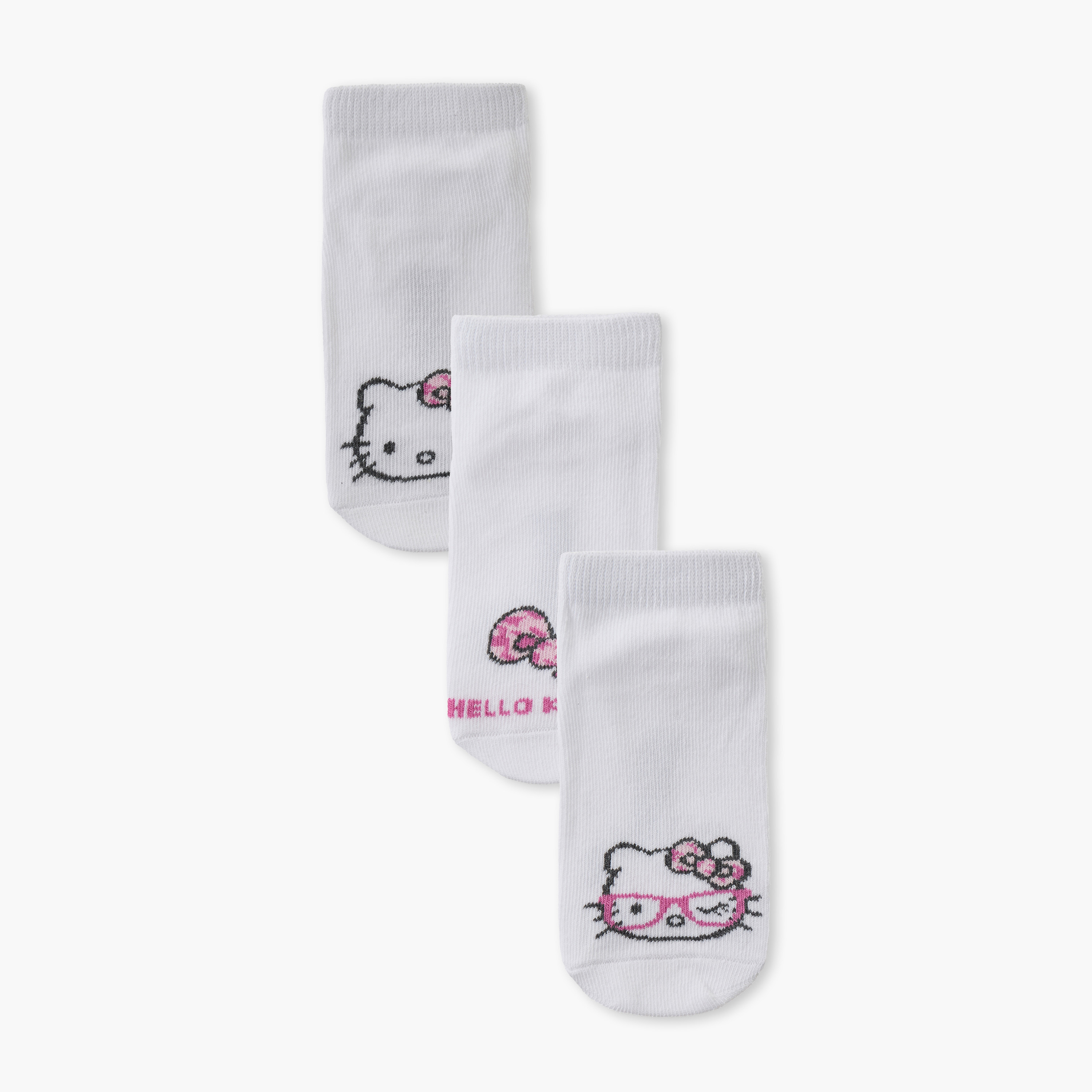 طقم جوارب 3 أزواج للبنات بطبعات من سانريو-girls-accessories-socks-image-1