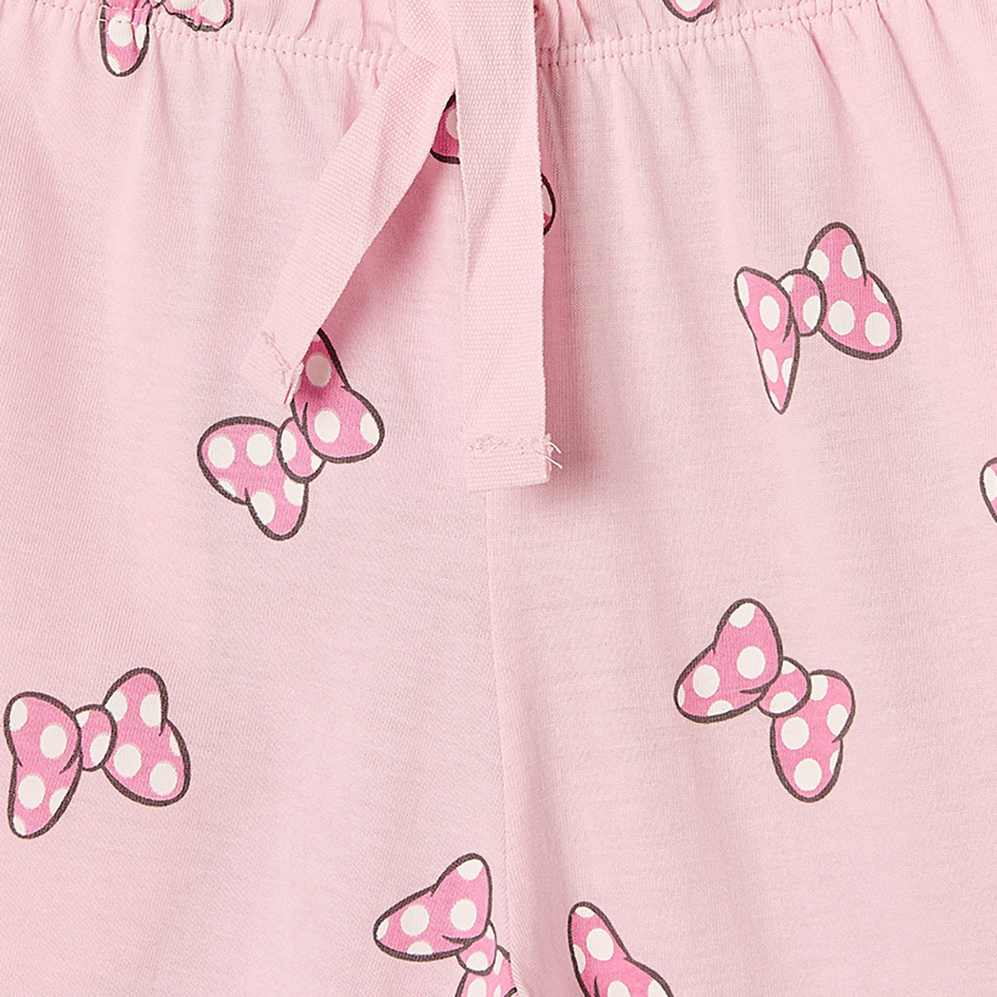 طقم بيجاما قطنية بياقة عادية وأكمام طويلة وطبعات ميني ماوس من ديزني-girls-clothing-nightwear-image-6