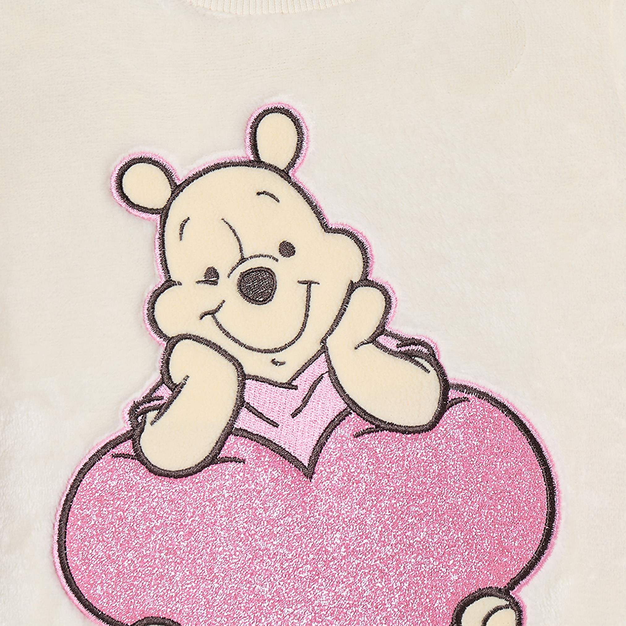 Disney Crew Neck Long Sleeves Sweatshirt and Joggers Set with Winnie the Pooh Print-girls-clothing-nightwear-image-5