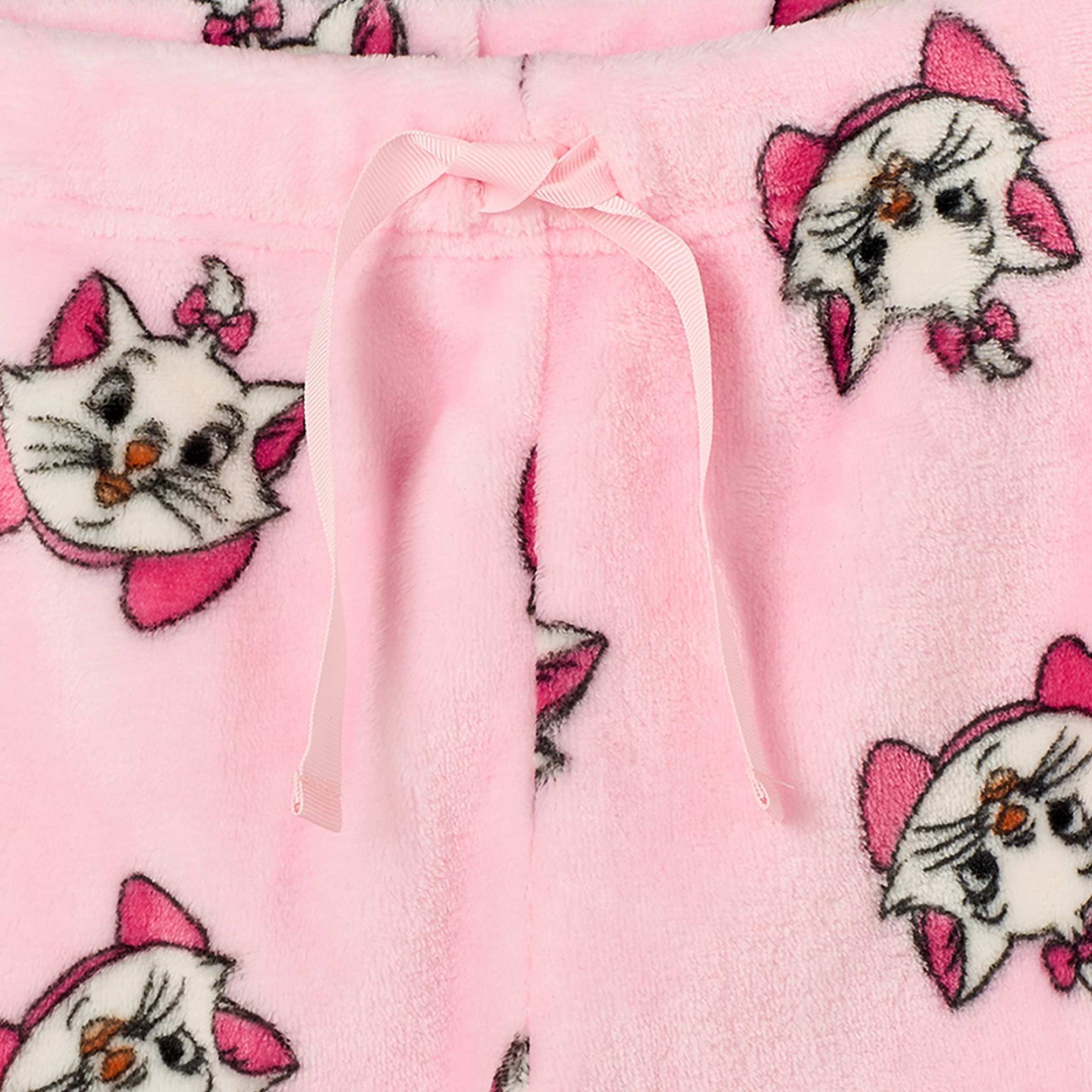 Disney Crew Neck Long Sleeves Pyjama Set with Marie Print-girls-clothing-nightwear-image-6