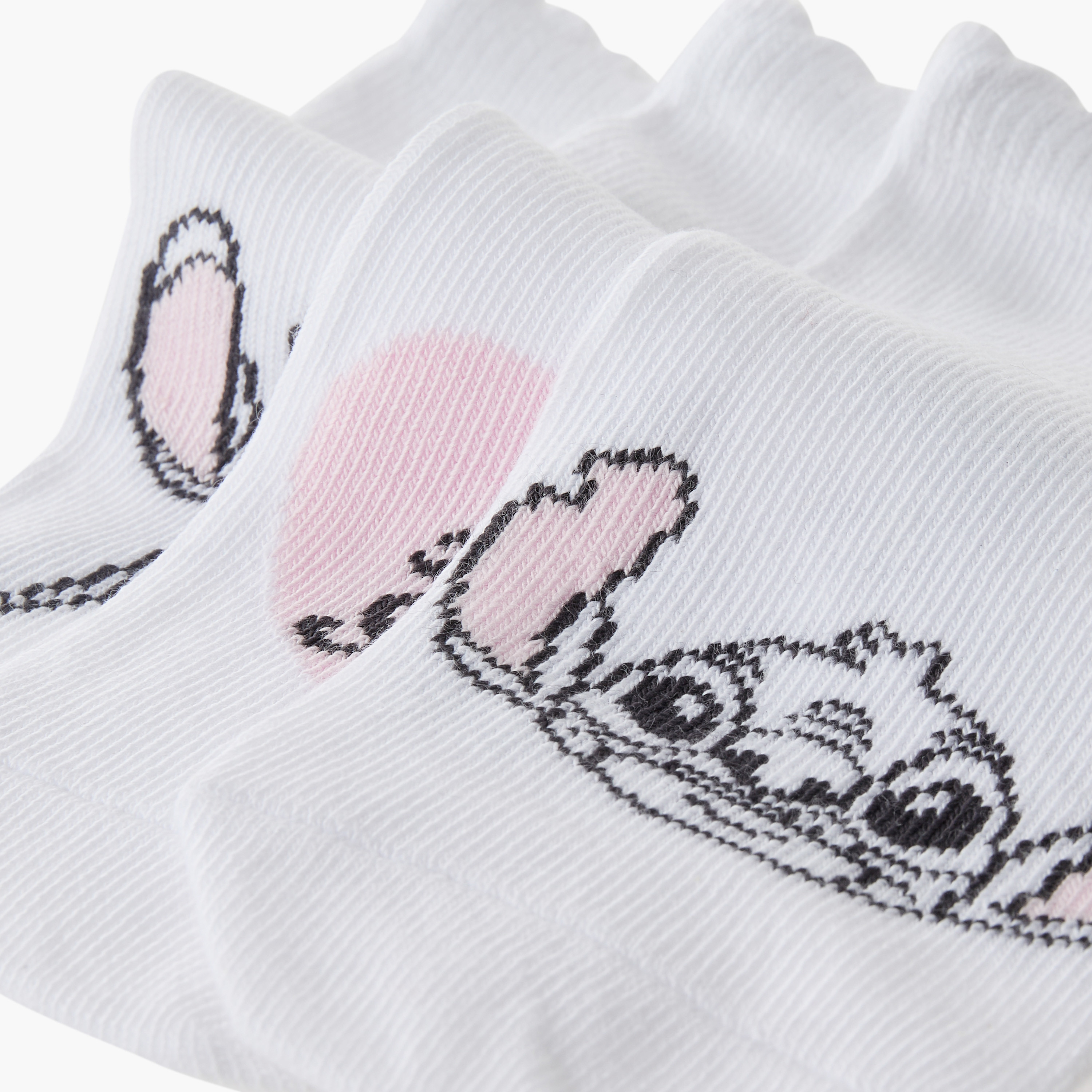 طقم جوارب 3 أزواج للبنات بطبعات ستيتش من جونيورز-girls-accessories-socks-image-6