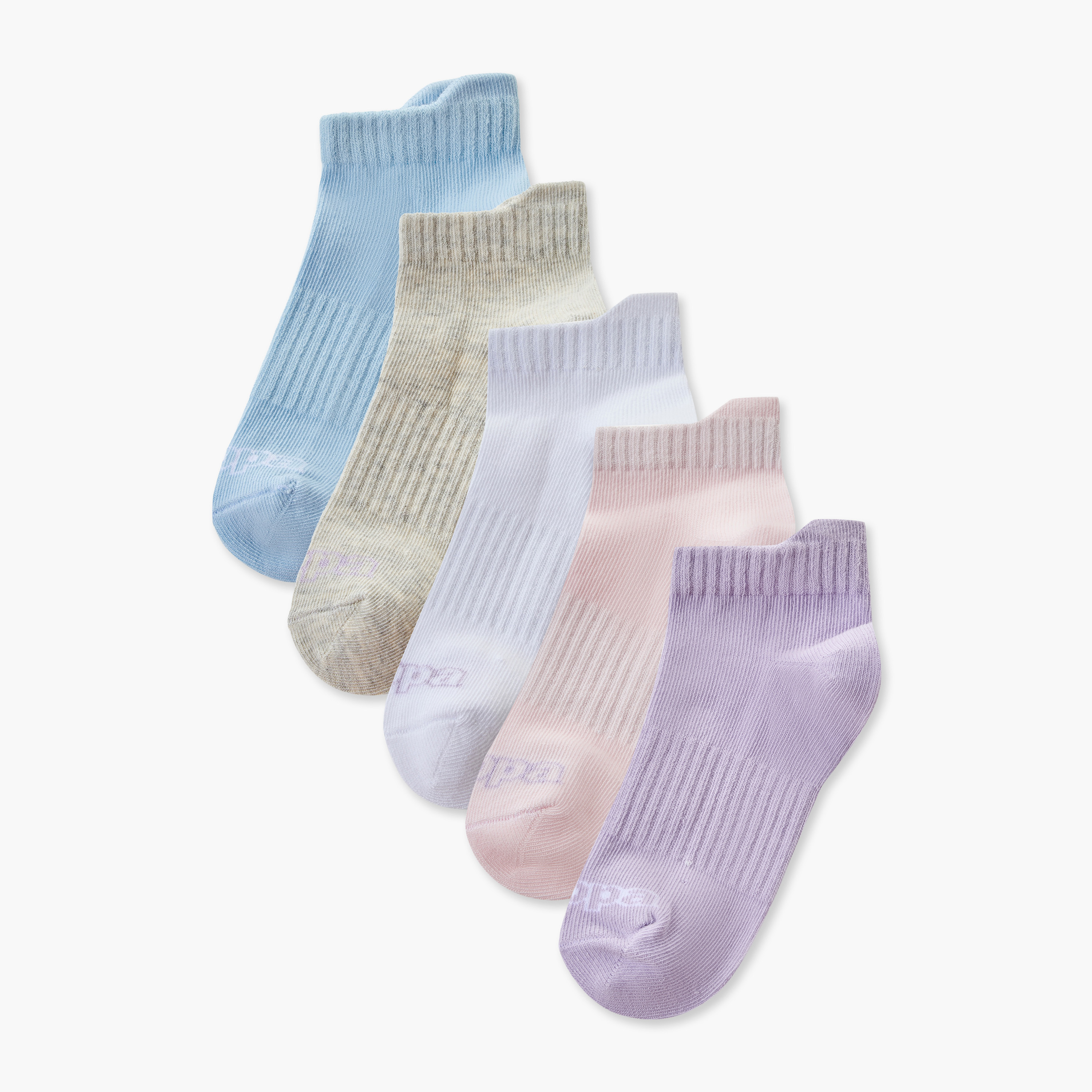 طقم جوارب 5 أزواج بطول الكاحل للبنات من كابا-girls-accessories-socks-image-1