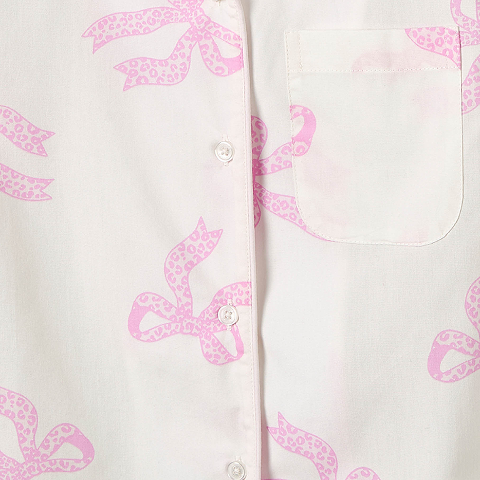 طقم بيجاما قطنية بطبعات فيونكات بياقة وأكمام طويلة من جونيورز-girls-clothing-nightwear-image-5
