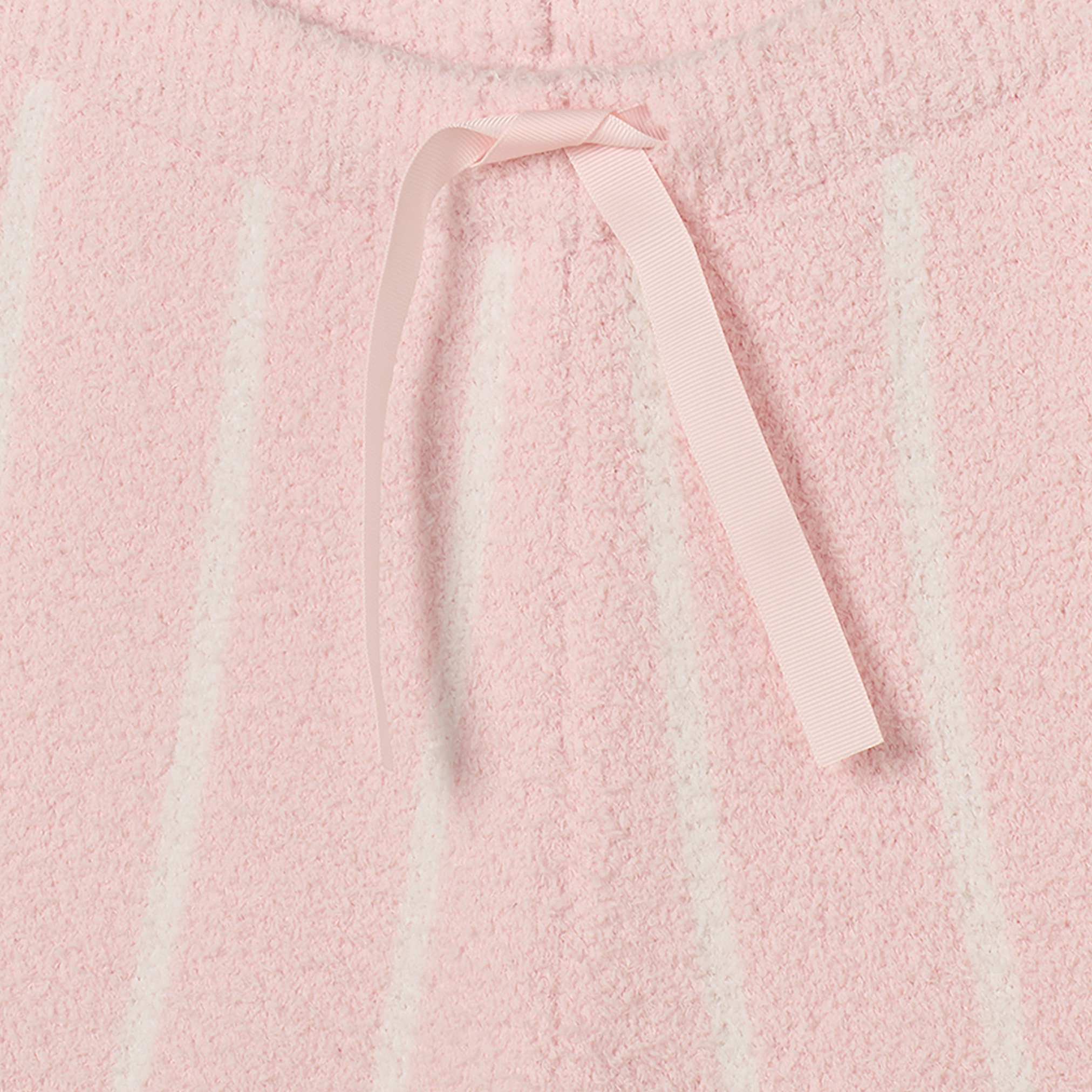 Juniors Crew Neck Long Sleeves Pyjama Set with Bow Accent-girls-clothing-nightwear-image-6