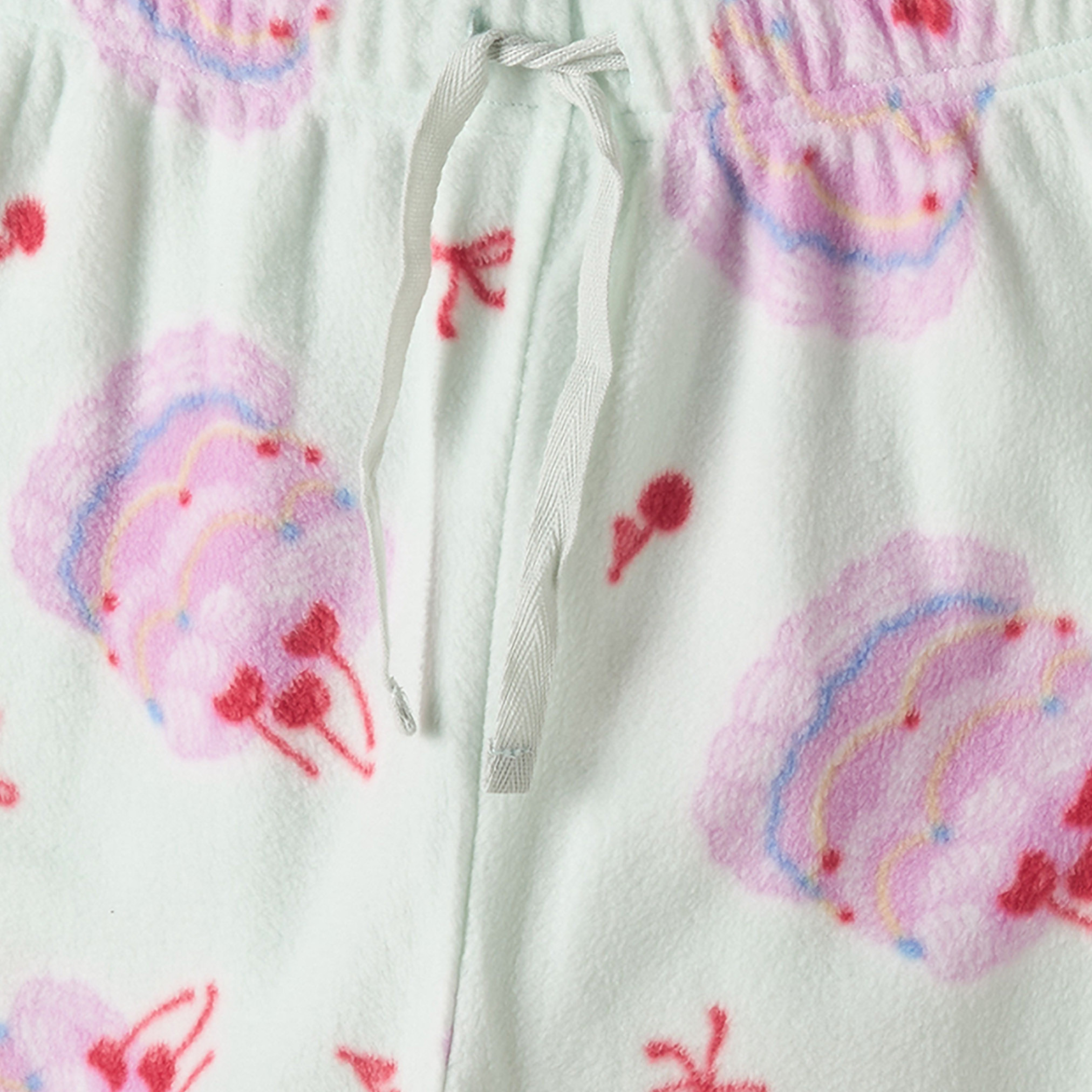 Juniors Girls Crew Neck Long Sleeves Pyjama Set with Assorted Print-girls-clothing-nightwear-image-6
