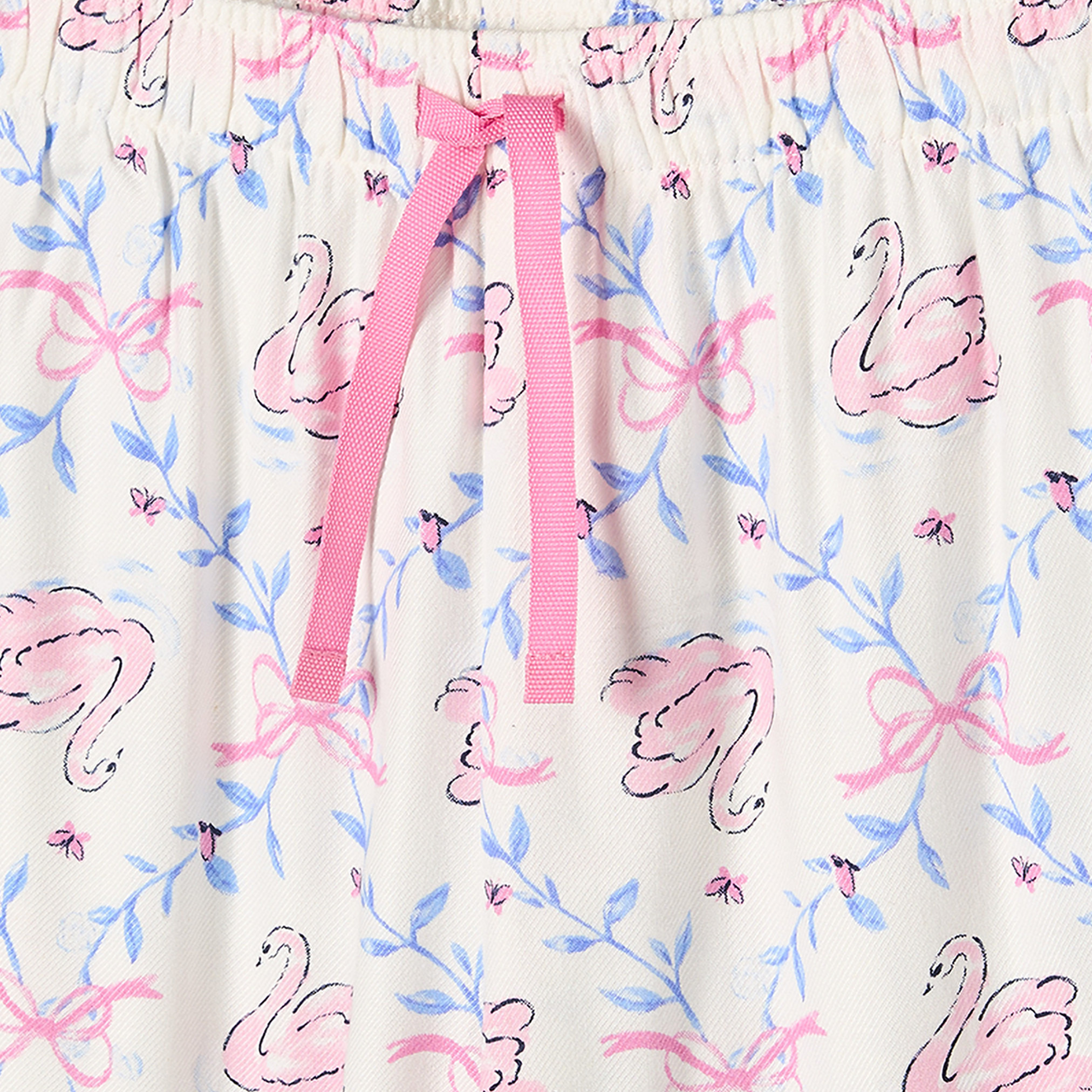 طقم بيجاما قطن بياقة عادية وأكمام طويلة وطبعات من جونيورز-girls-clothing-nightwear-image-7