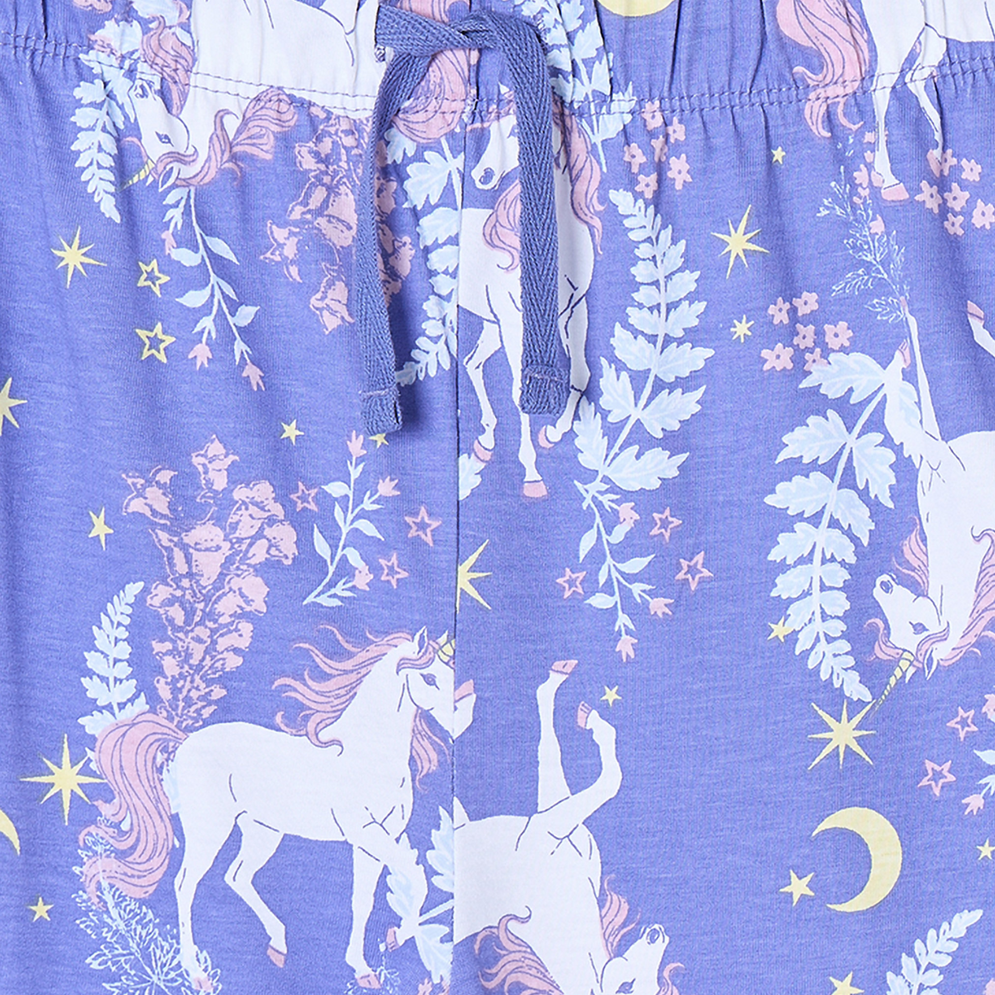 طقم بيجاما قطن بياقة ضيقة وأكمام طويلة وطبعات يونيكورن من جونيورز-girls-clothing-nightwear-image-7
