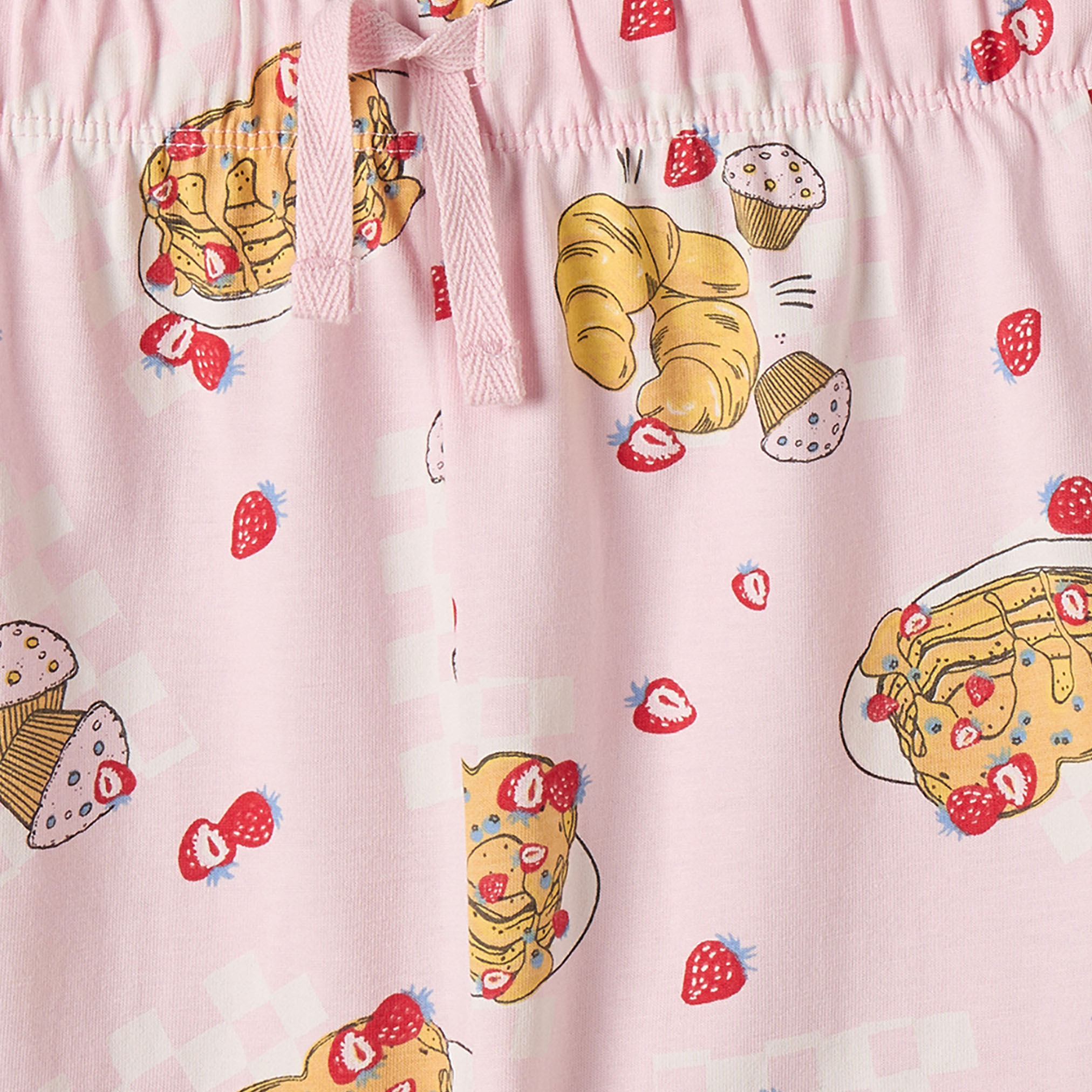 طقم بيجاما قطن بياقة ضيقة وأكمام طويلة بطبعات بانكيك من جونيورز-girls-clothing-nightwear-image-8