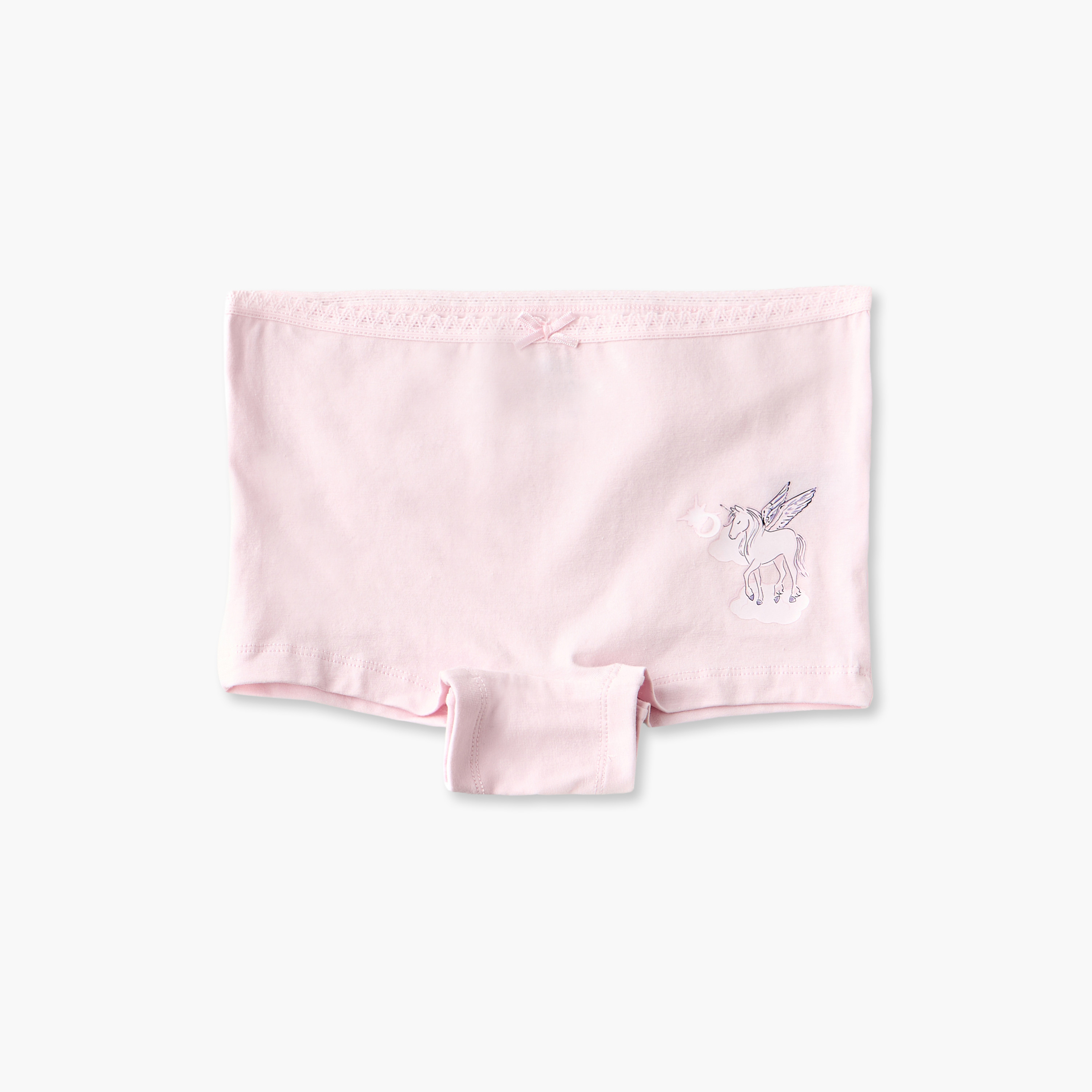 Pack of 5 Juniors Boyshort Briefs with Unicorn Print-girls-clothing-innerwear-panties-image-4