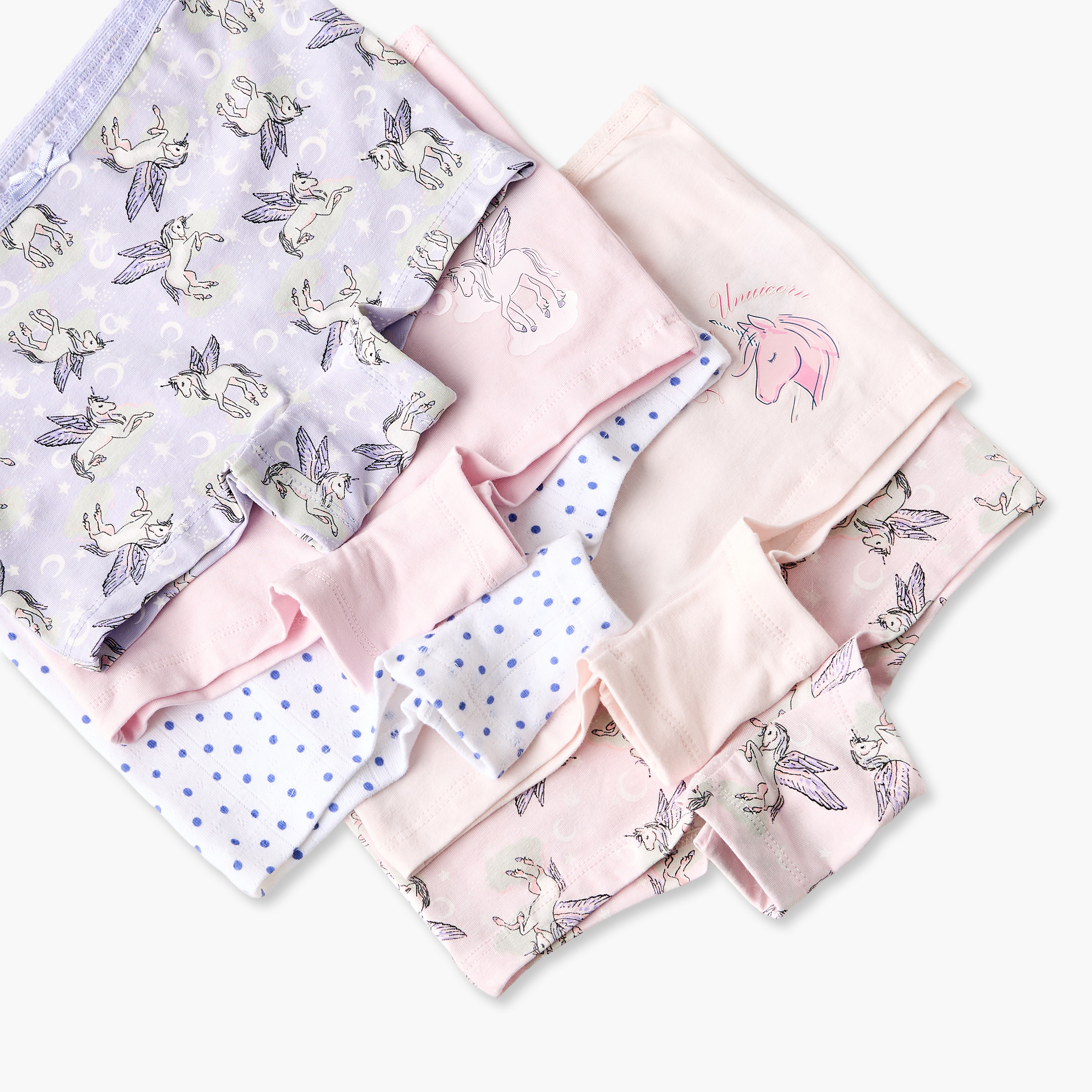 Pack of 5 Juniors Boyshort Briefs with Unicorn Print-girls-clothing-innerwear-panties-image-8
