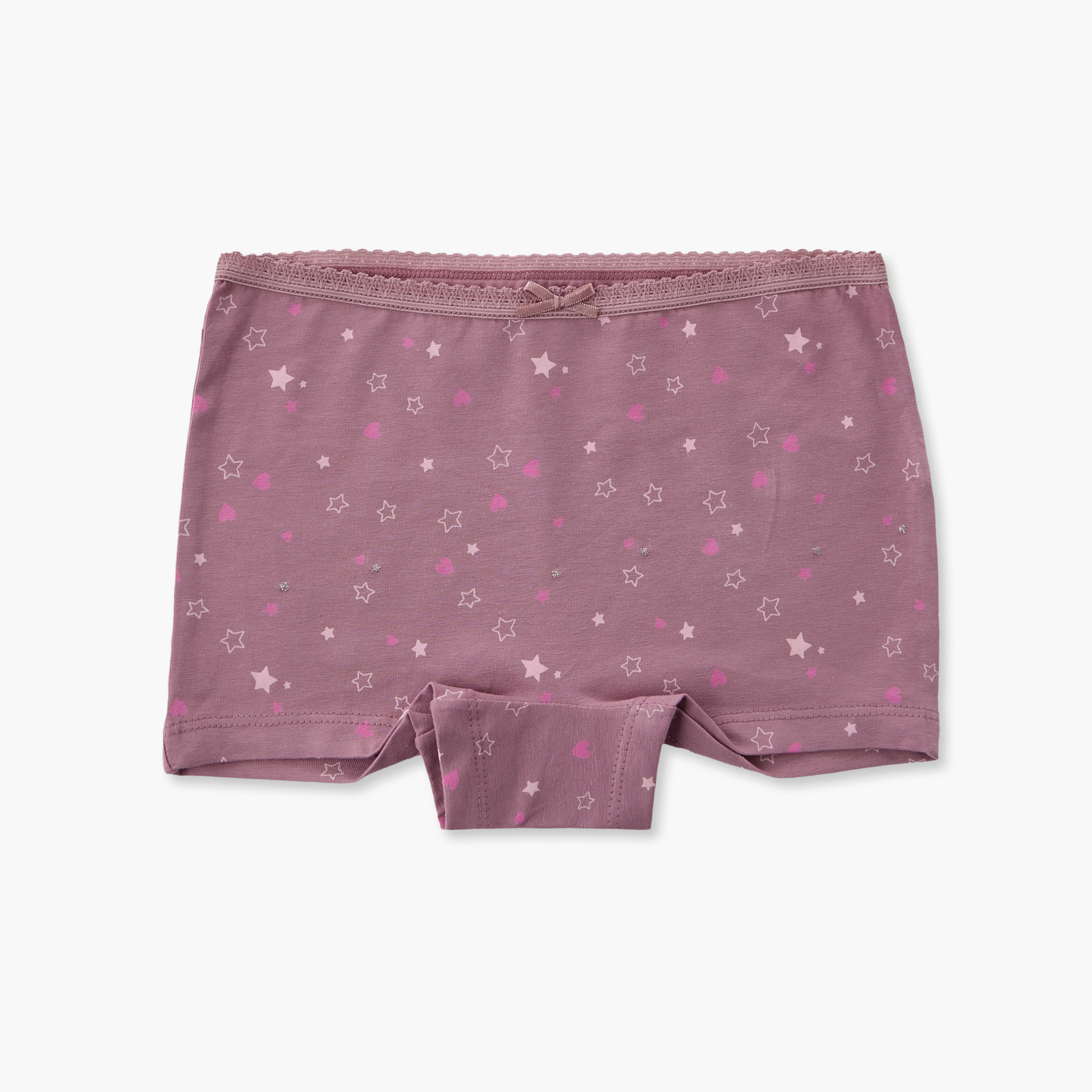 سراويل بوي شورت بطبعات قطة ونجمة من جونيورز - عبوة 5 قطع-girls-clothing-innerwear-panties-image-3