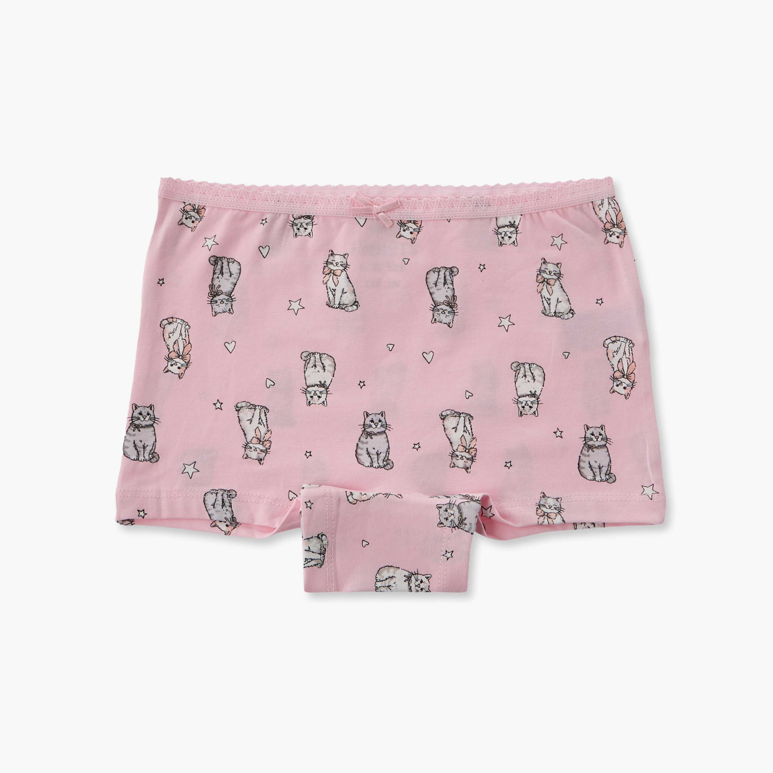 سراويل بوي شورت بطبعات قطة ونجمة من جونيورز - عبوة 5 قطع-girls-clothing-innerwear-panties-image-6
