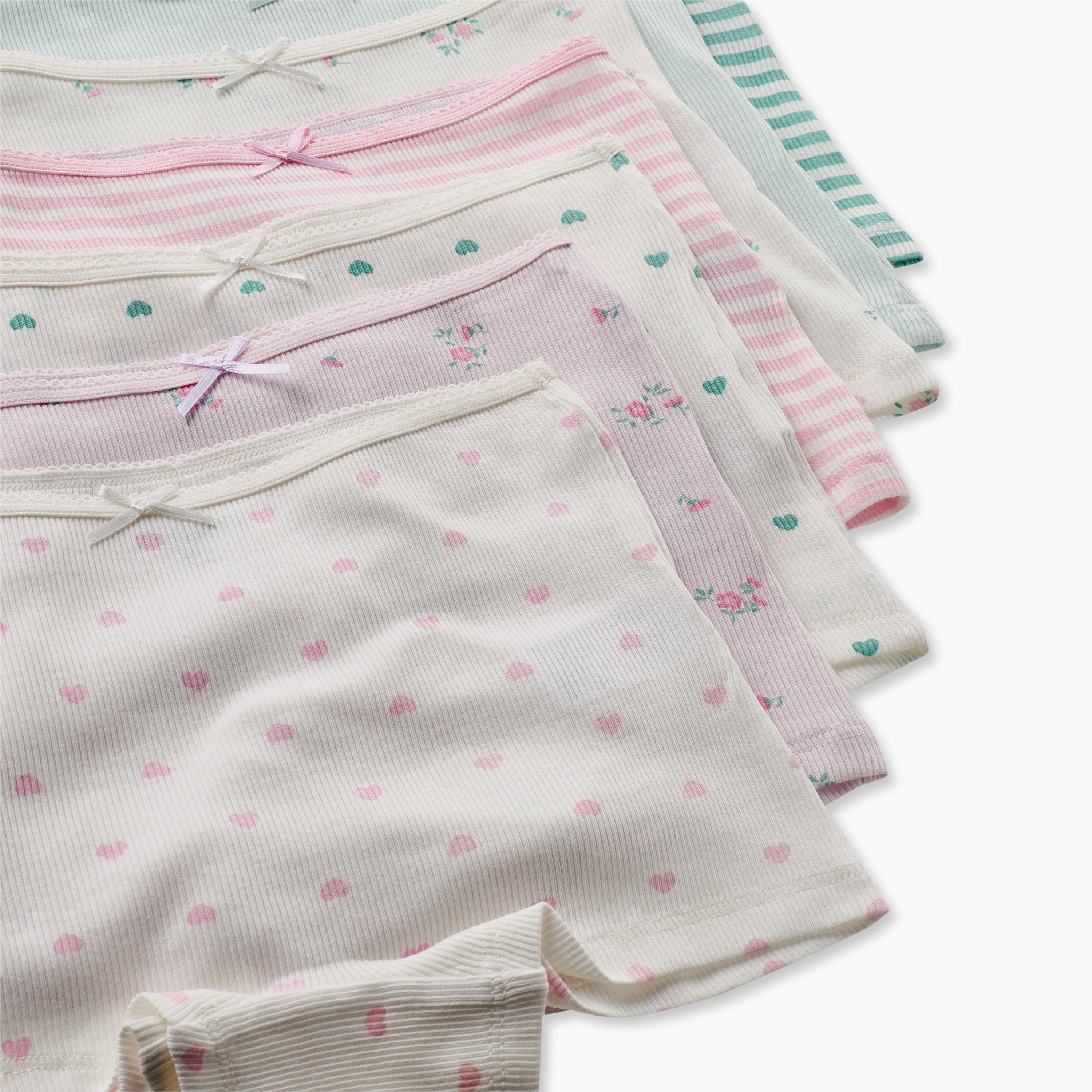 Pack of 7 Juniors Boxer Briefs with Heart Print-girls-clothing-innerwear-panties-image-10