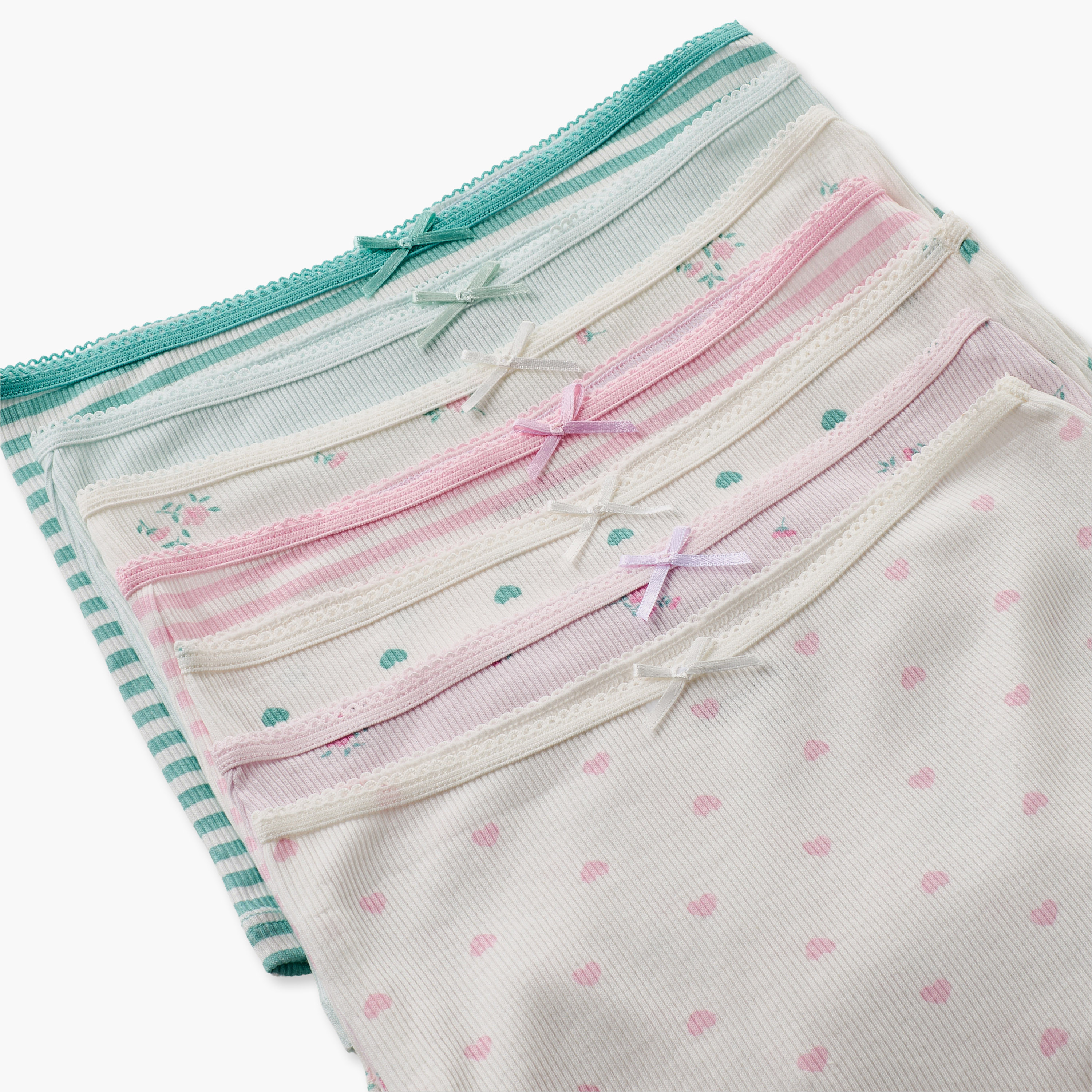 Pack of 7 Juniors Boxer Briefs with Heart Print-girls-clothing-innerwear-panties-image-9