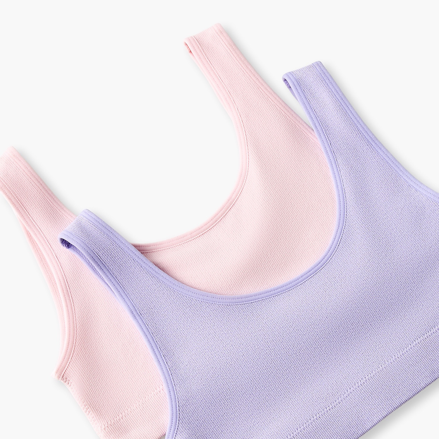 Pack of 2 Juniors Cotton Trainer Bras with Ribbed Design-girls-clothing-innerwear-bras-image-6