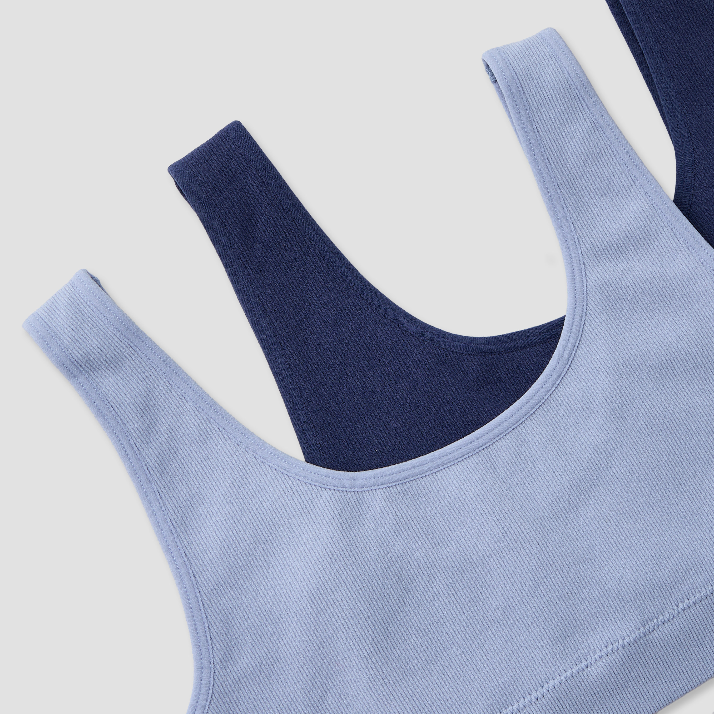 Pack of 2 Juniors Cotton Trainer Bra with Ribbed Texture-girls-clothing-innerwear-bras-image-6